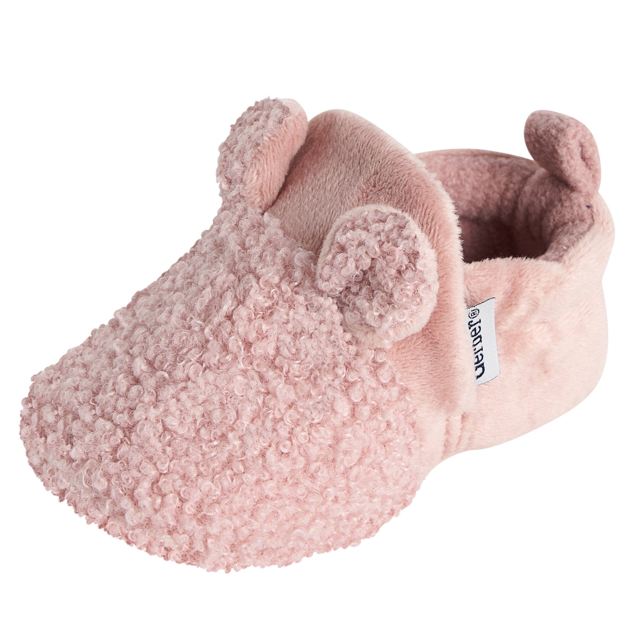 Baby Girls Pink Sherpa Booties - Image 4