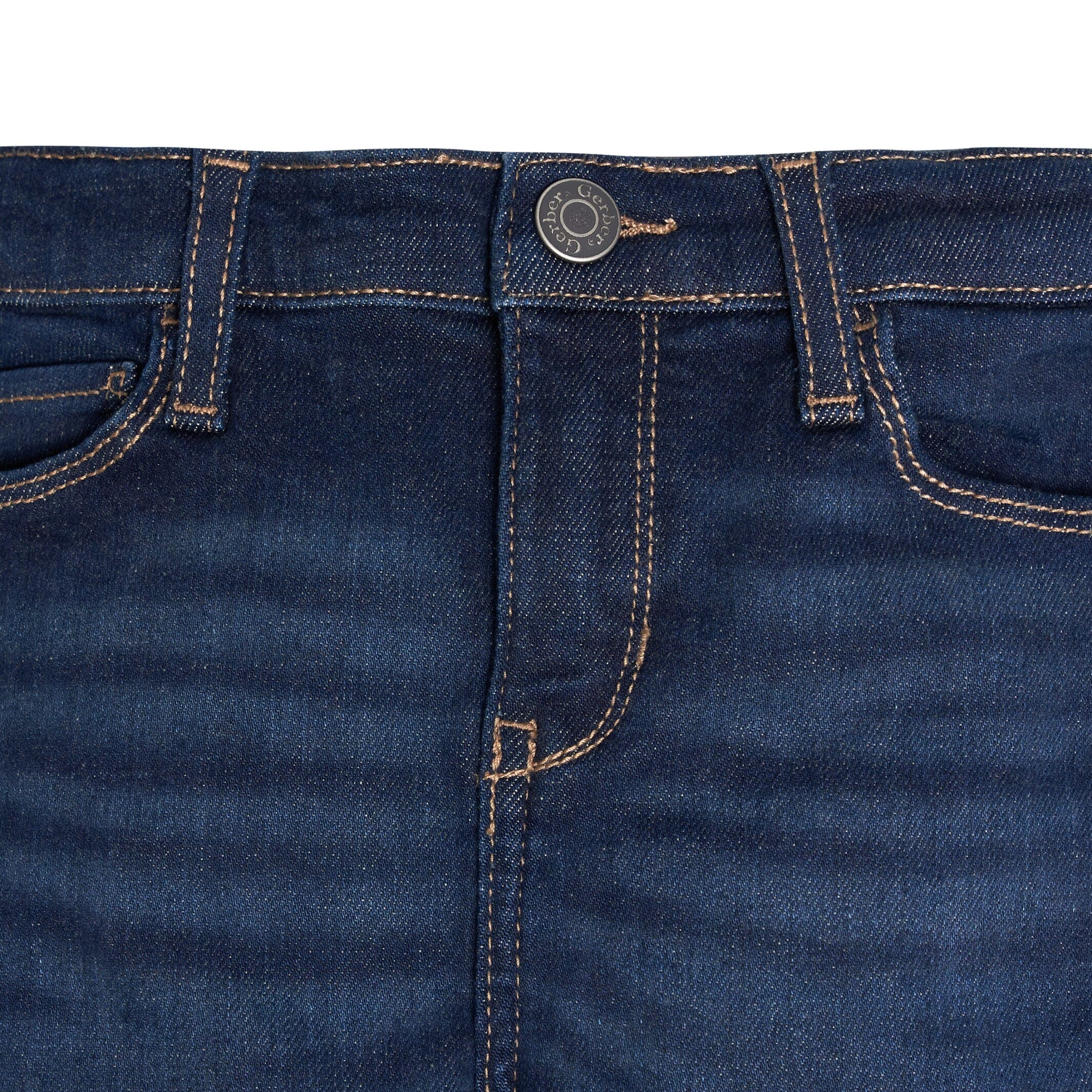 Infant and Toddler Neutral Dark Skinny Jeans - Image 2