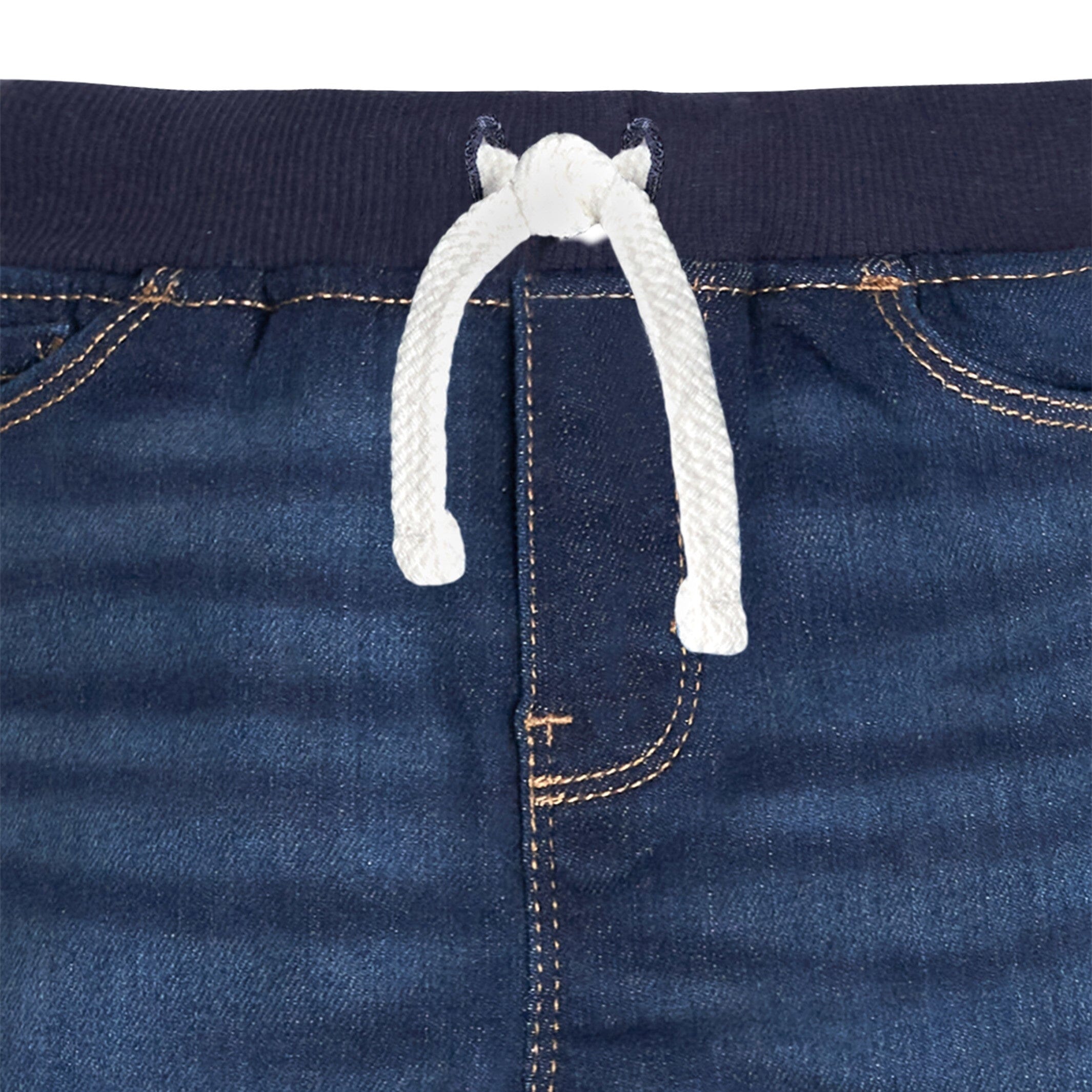 Toddler Neutral Dark Blue Skinny Denim Jeans - Image 2