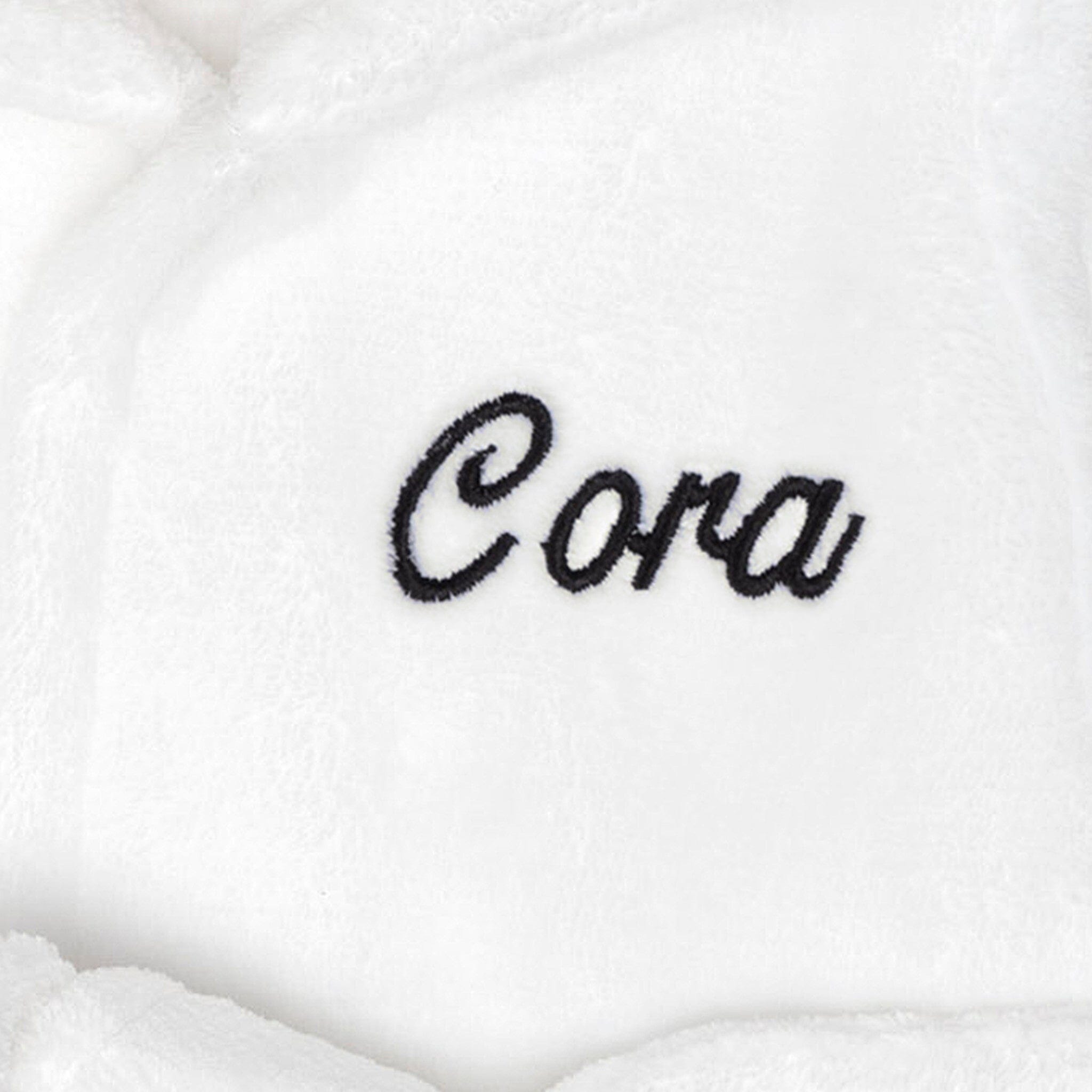 Embroidered Baby Neutral Zebra Robe - Image 2