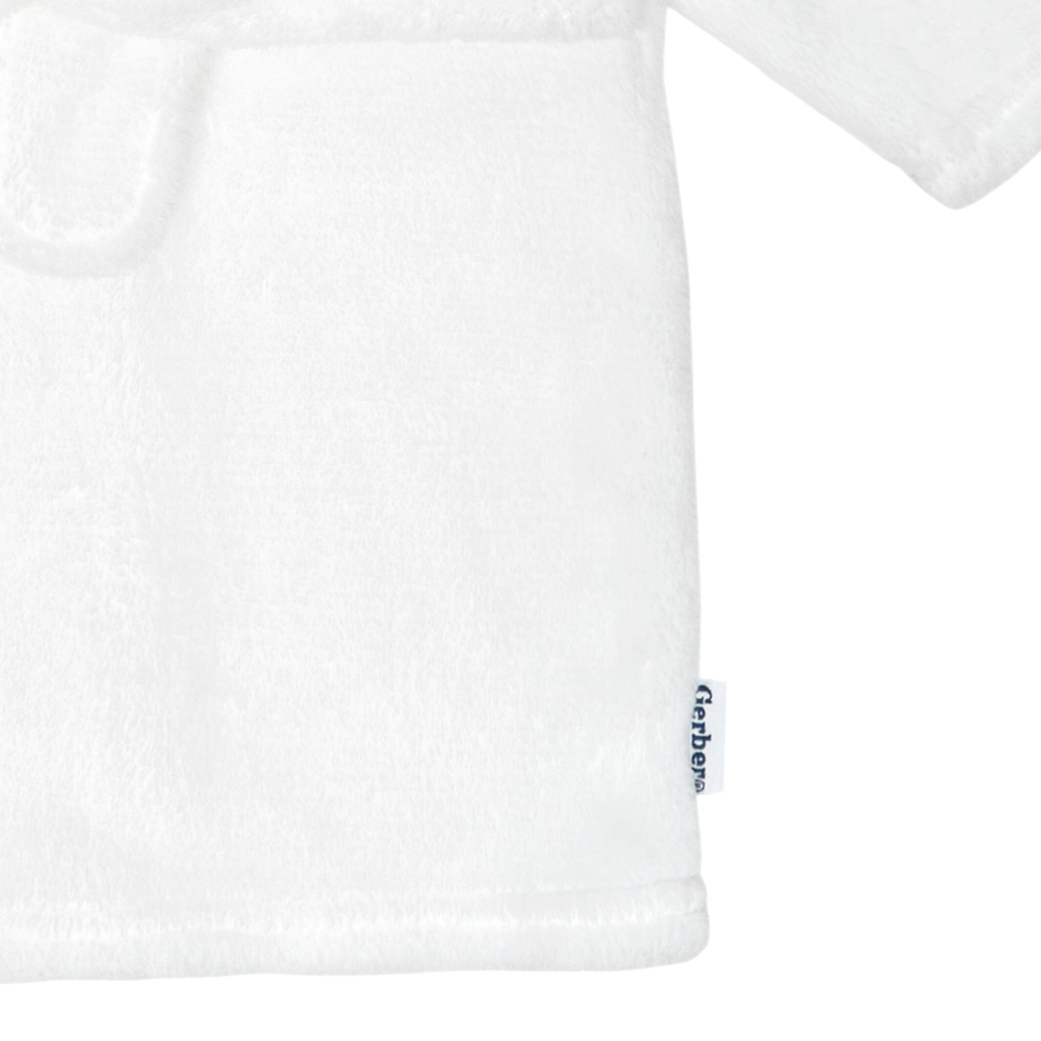 Embroidered Baby Neutral Zebra Robe - Image 5
