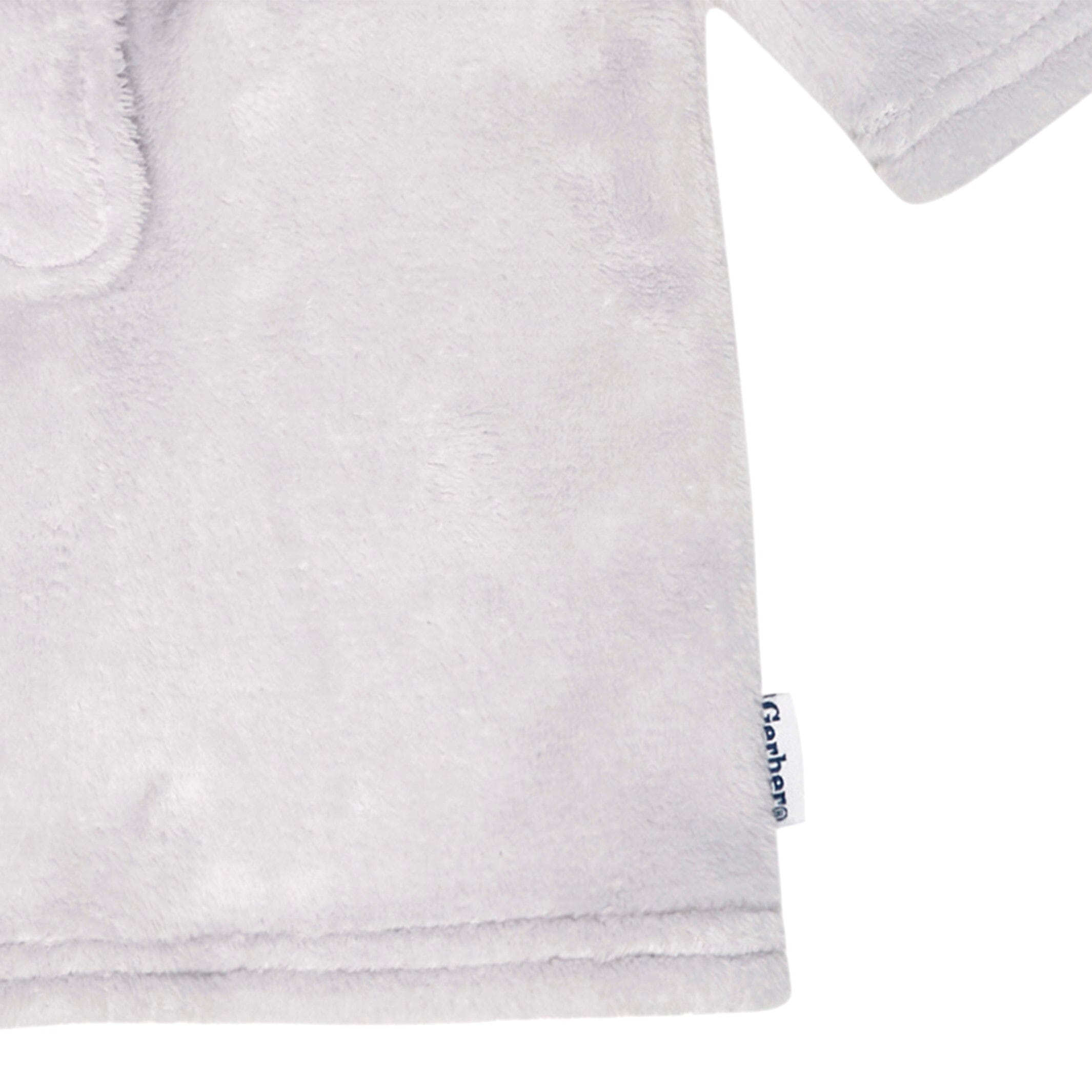 Embroidered Baby Neutral Elephant Robe - Image 7