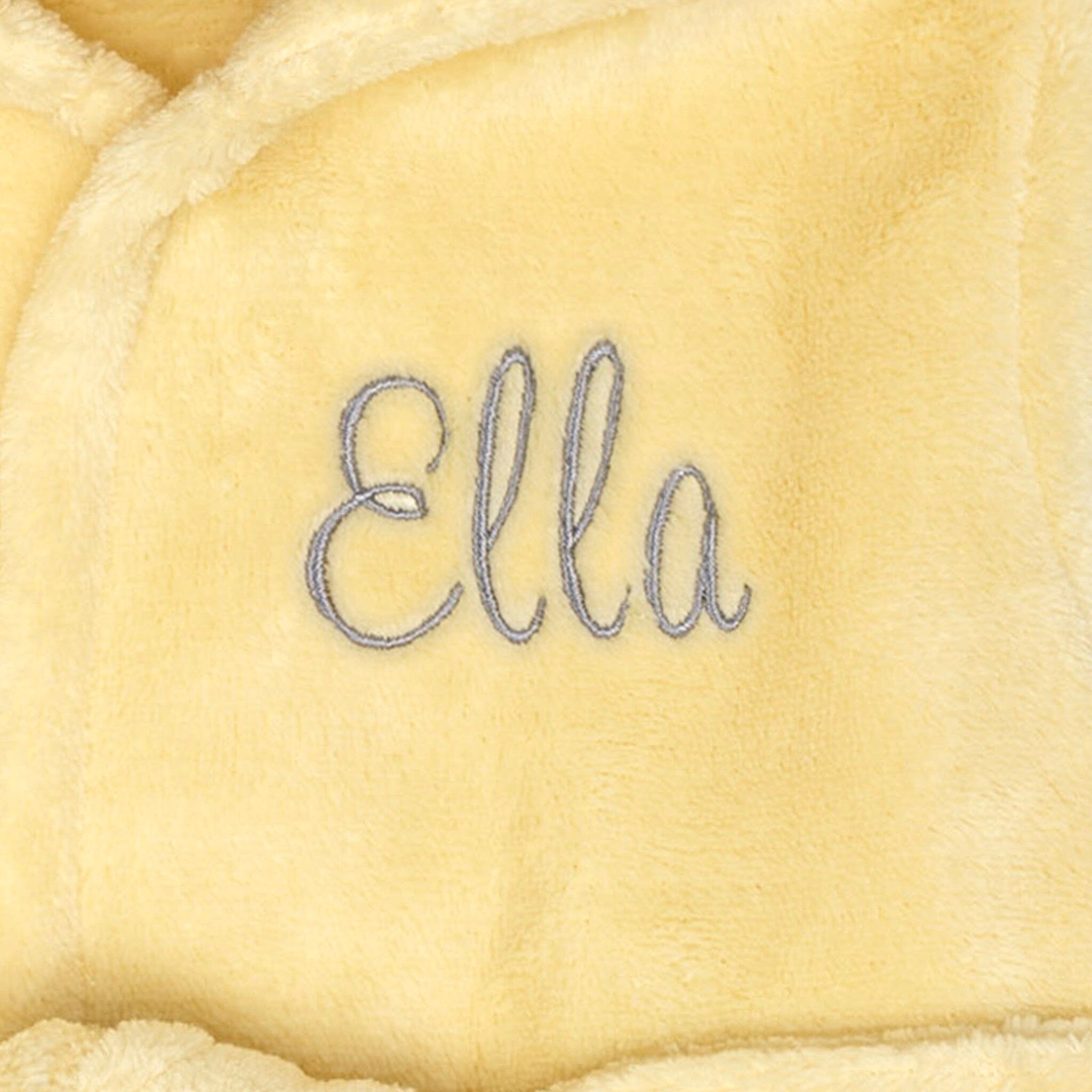 Embroidered Baby Neutral Giraffe Robe - Image 2
