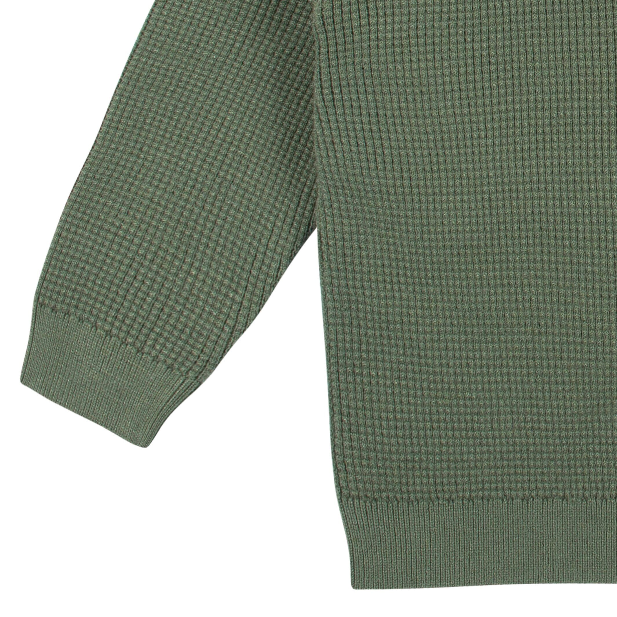 2-Piece Infant and Toddler Boys Olive Green Sweater Knit Set, 12M - Image 6