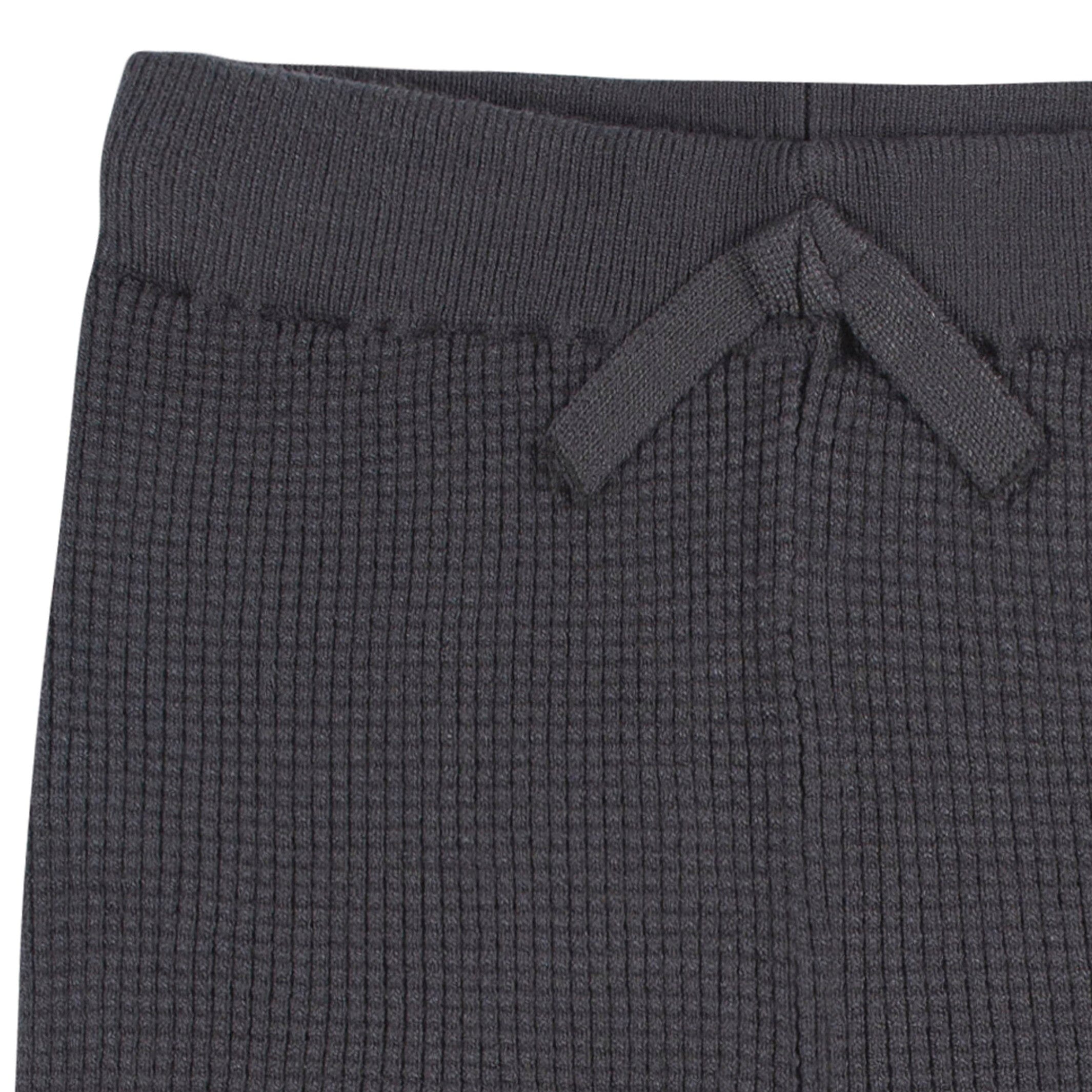 2-Piece Infant and Toddler Boys Charcoal Sweater Knit Set - Image 6