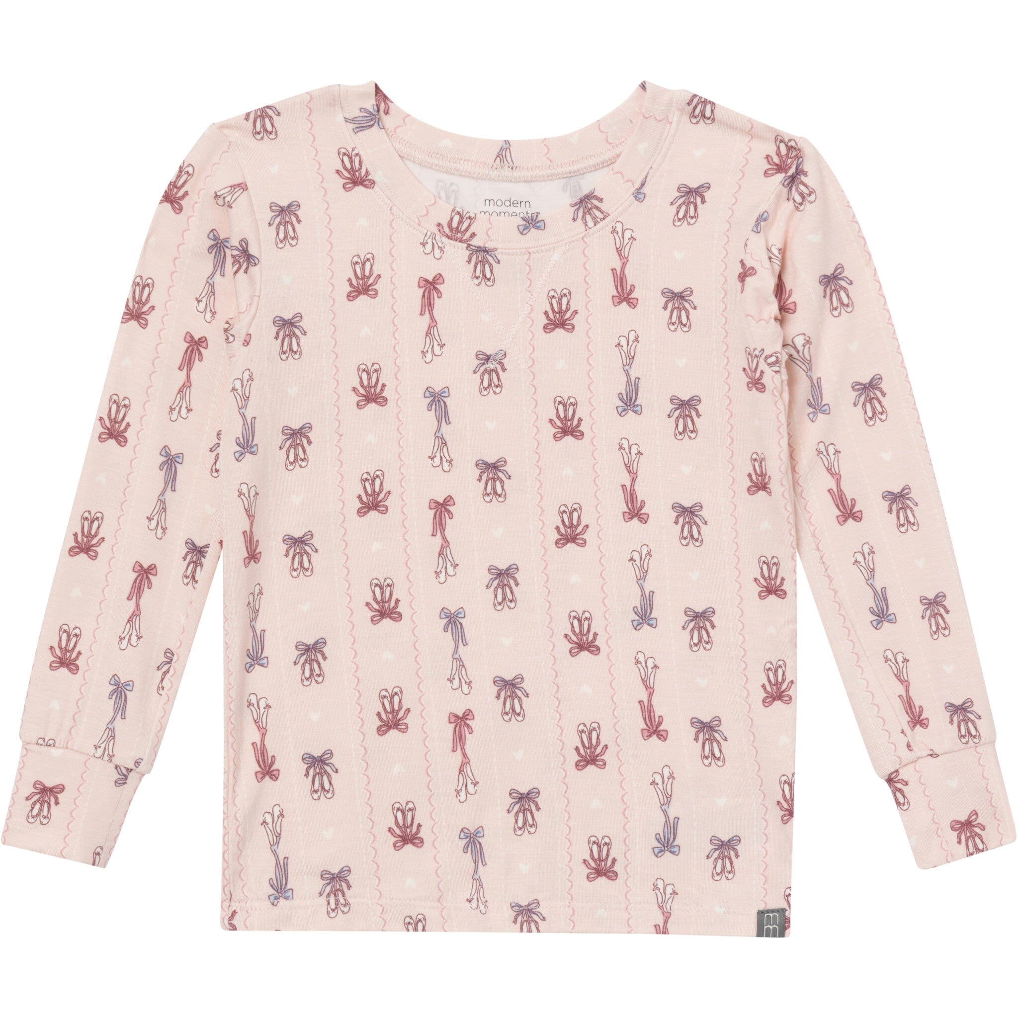 2-Piece Infant & Kid Girls Ballerina Pink Snug Fit Pajama - Image 2