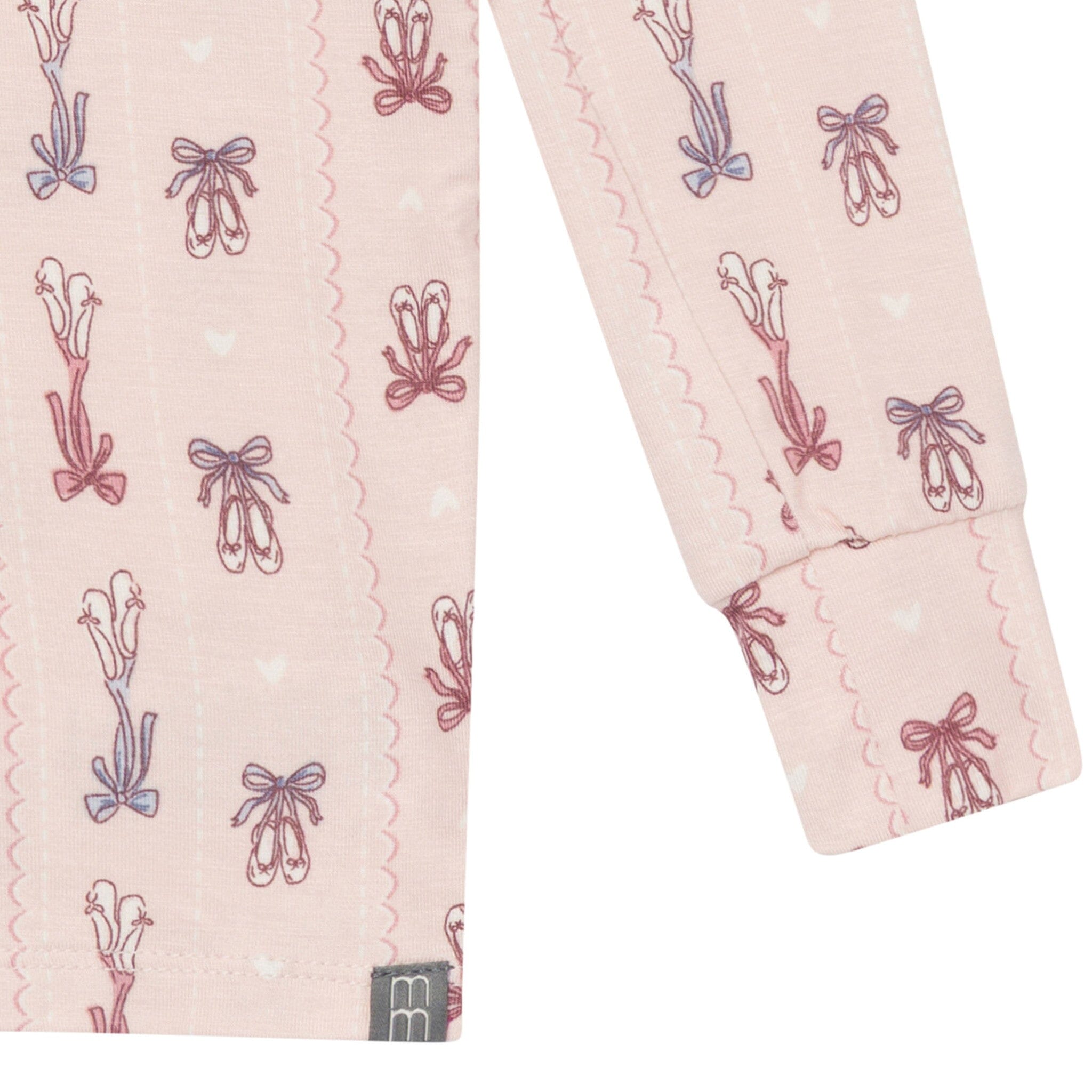 2-Piece Infant & Kid Girls Ballerina Pink Snug Fit Pajama - Image 4
