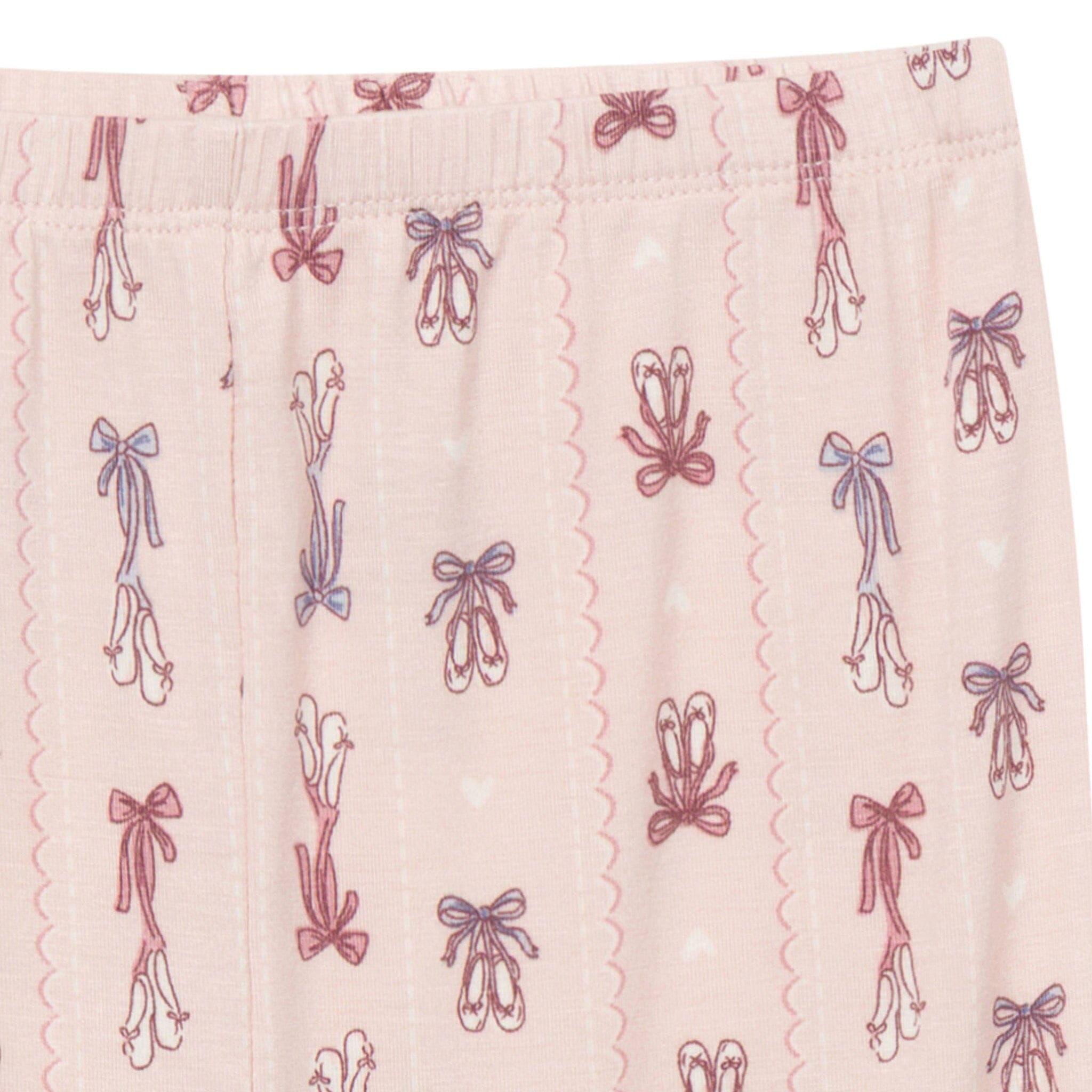 2-Piece Infant & Kid Girls Ballerina Pink Snug Fit Pajama - Image 6