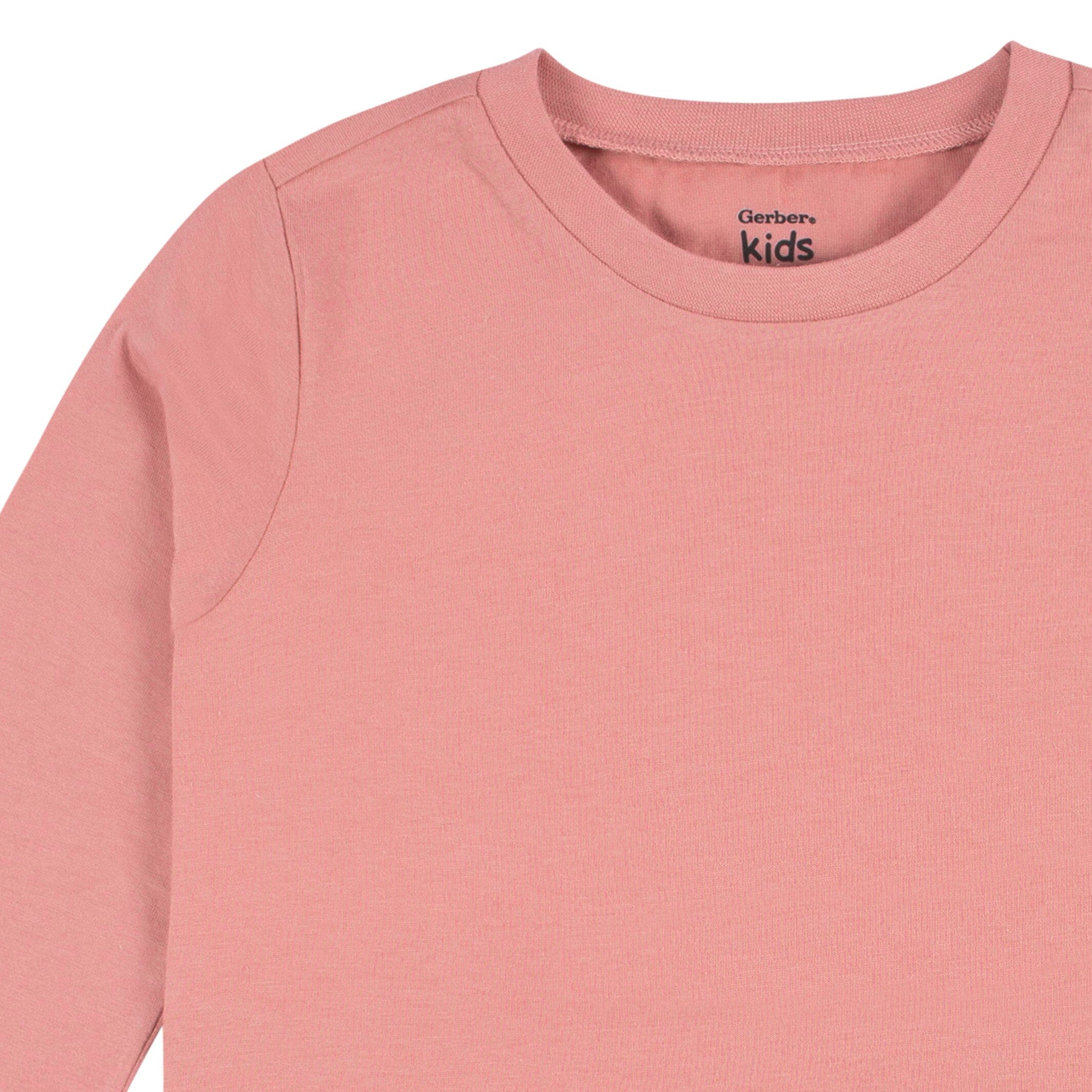 5-Pack Baby & Toddler Mauve Pink Long Sleeve Tees - Image 3