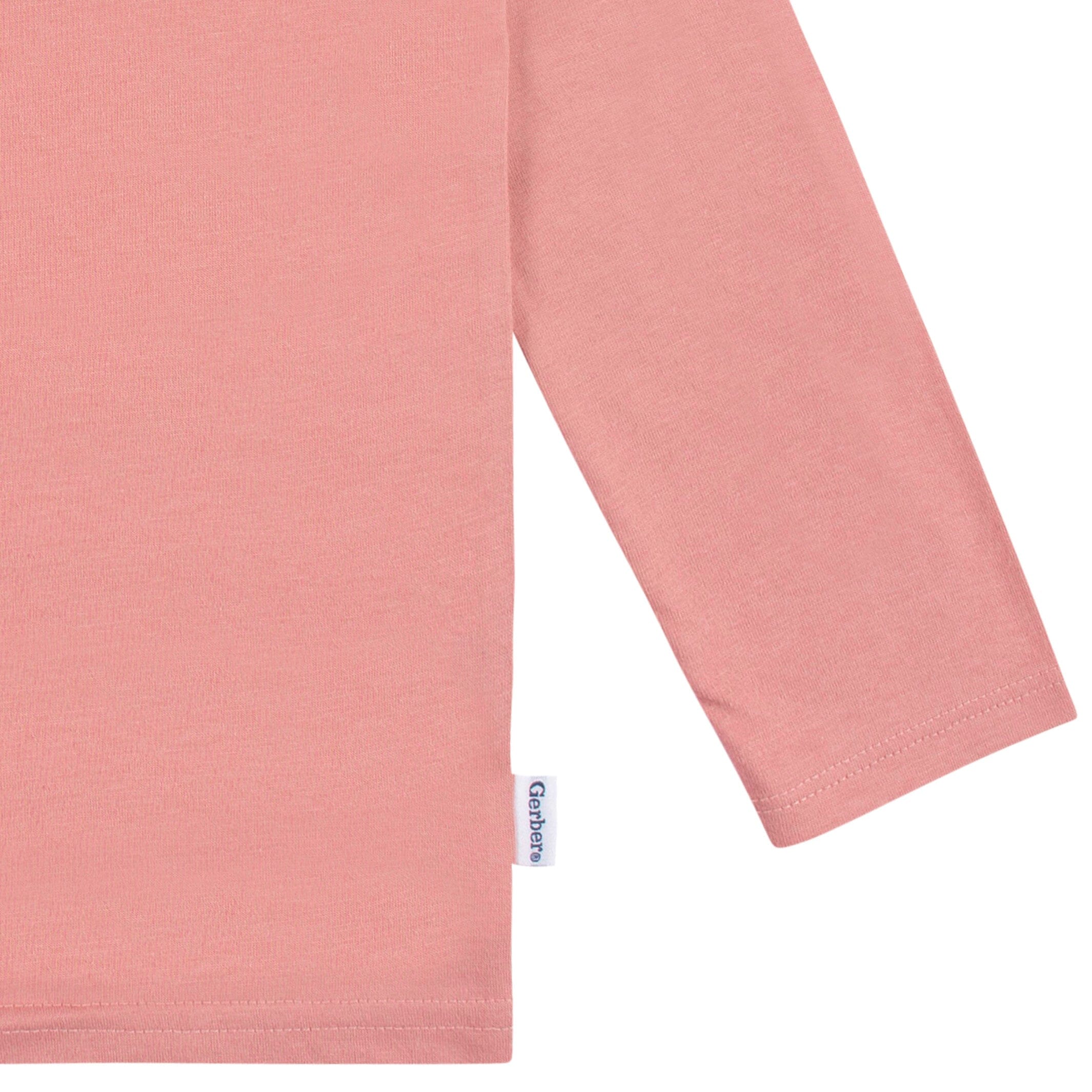 5-Pack Baby & Toddler Mauve Pink Long Sleeve Tees - Image 4