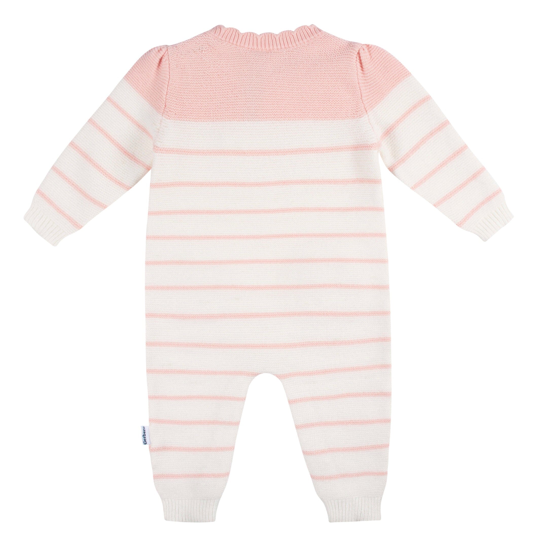 Baby Girls Bear Sweater Knit Romper - Image 4