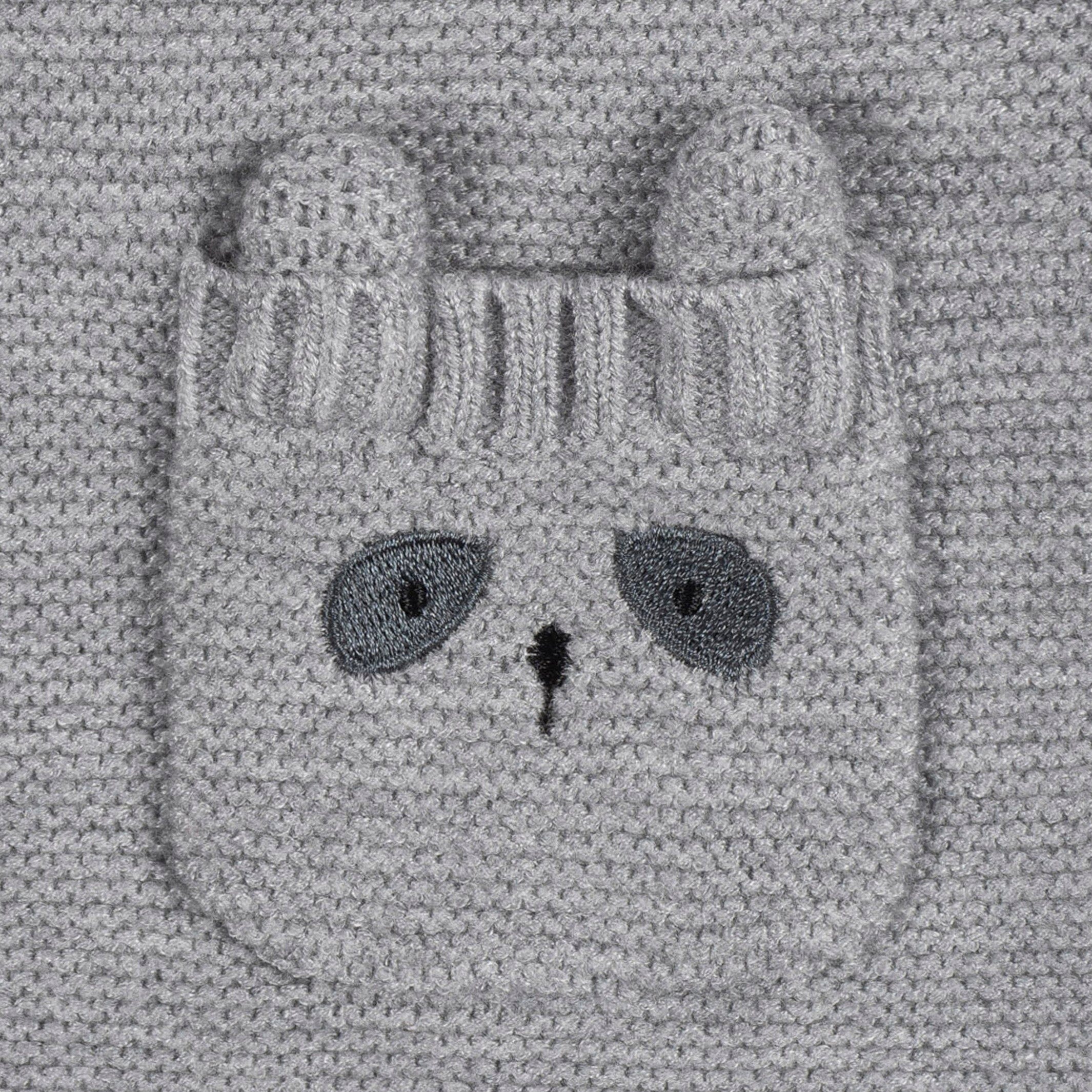 Baby Boys Raccoon Sweater Knit Romper - Image 3
