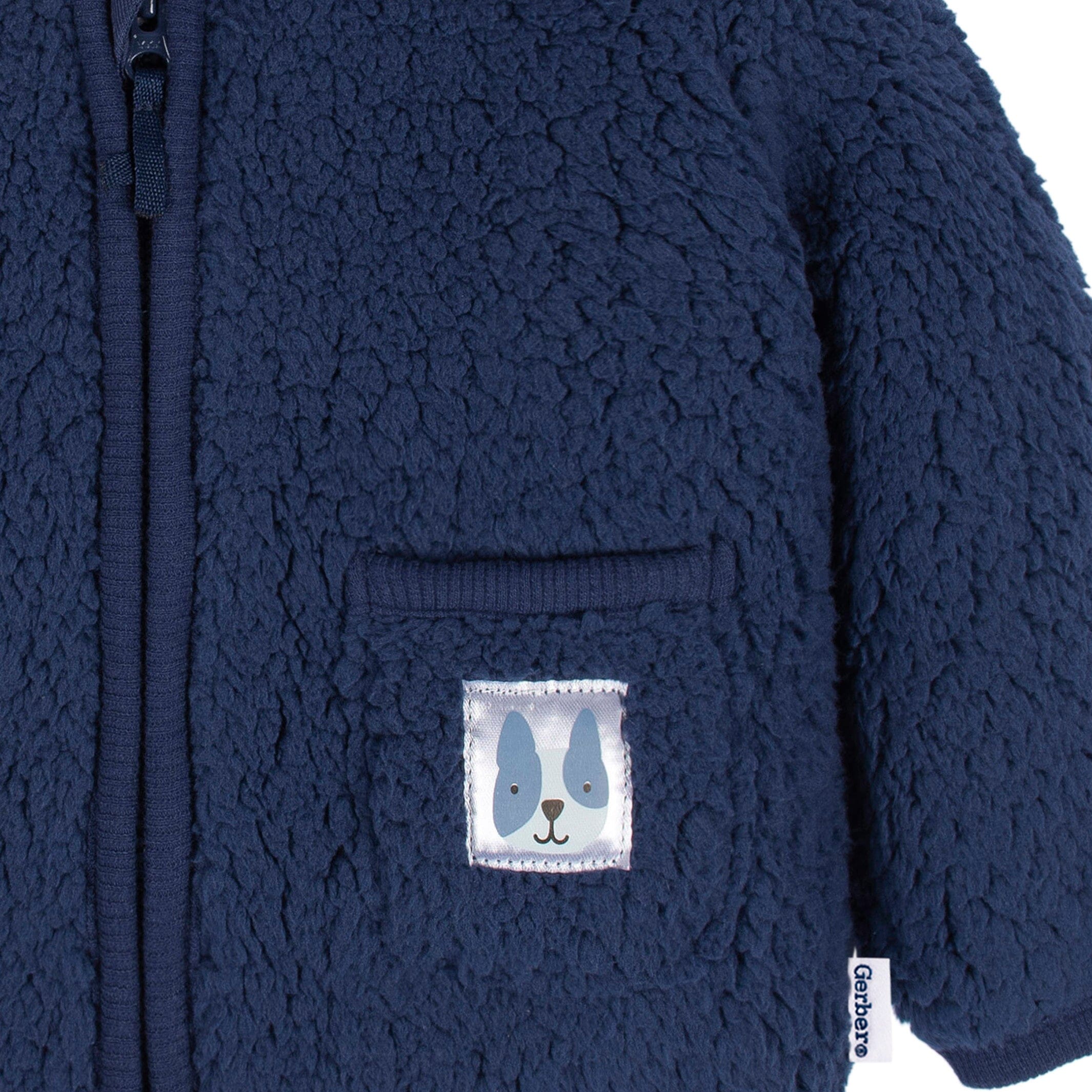 2-Piece Baby & Toddler Boys Puppy Sherpa Jacket & Jogger Set - Image 3