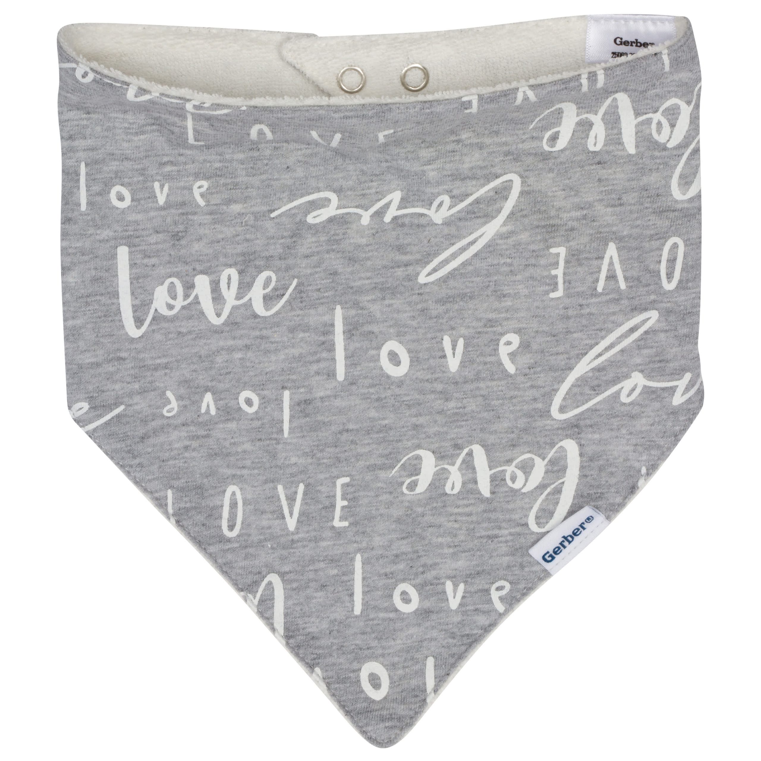 4-Pack Baby Girls Floral Bandana Bibs - Image 3
