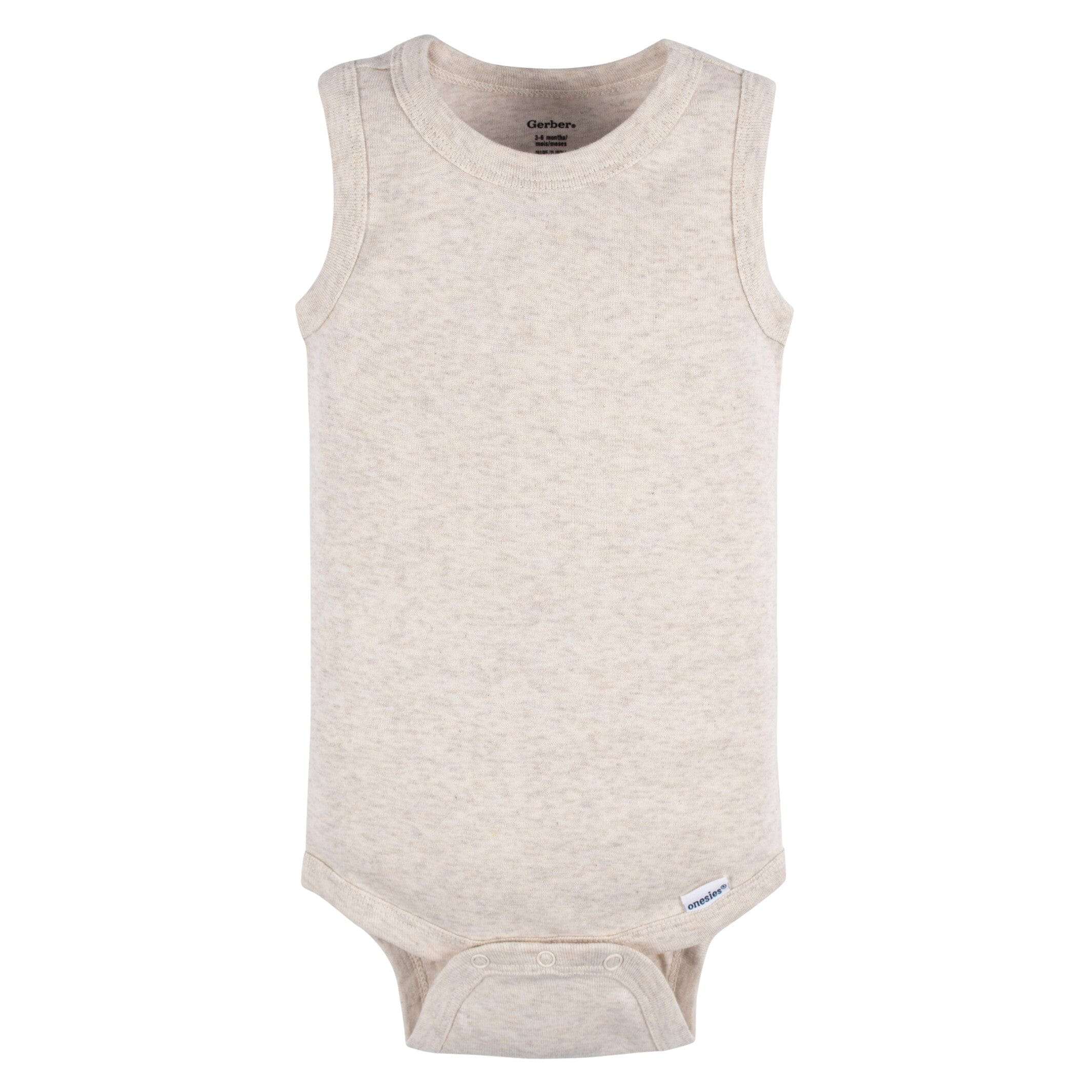 5-Pack Baby Boys Green Stars Sleeveless Onesies® Bodysuits - Image 4