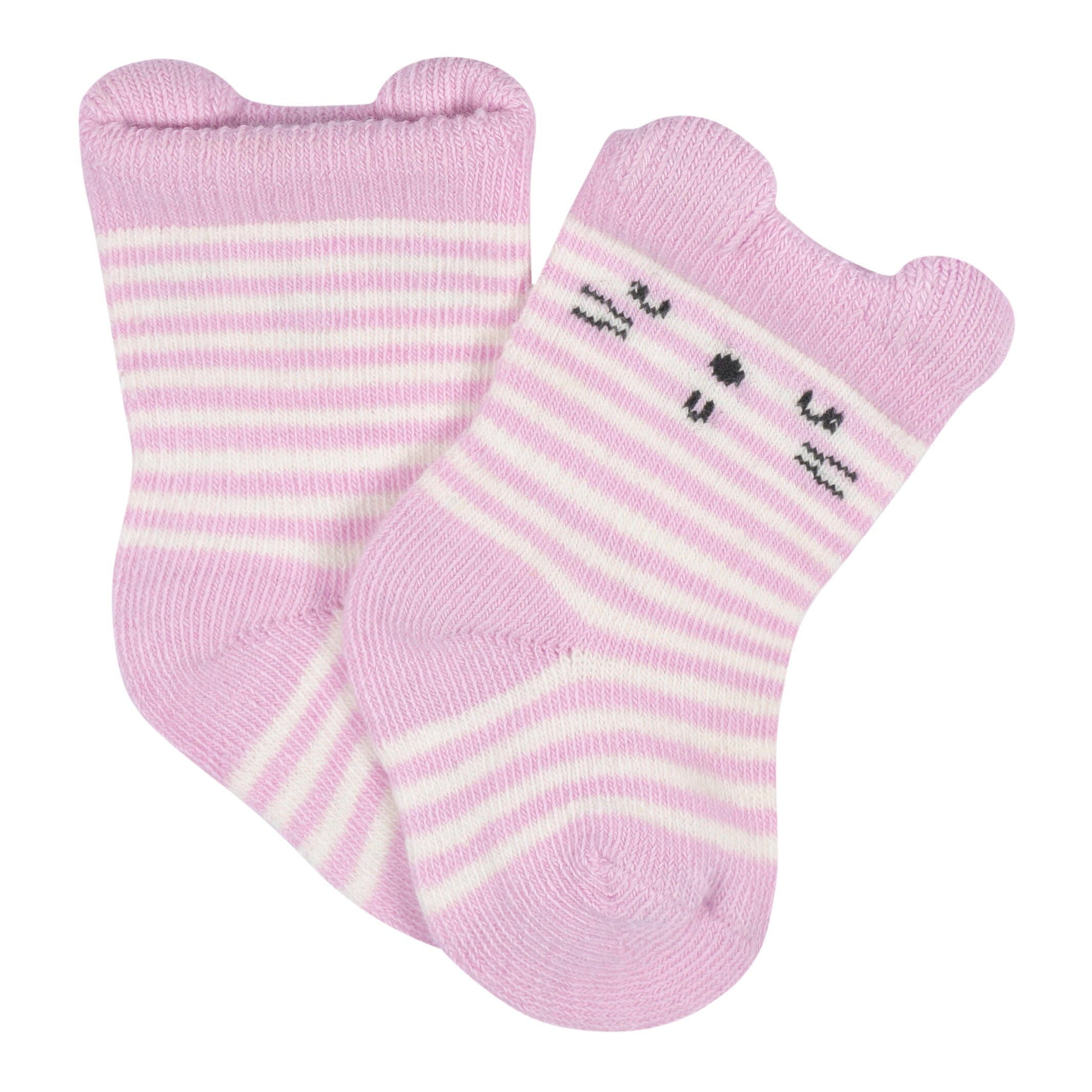 6-Pack Baby Girls Ballerina Wiggle Proof® Socks - Image 3