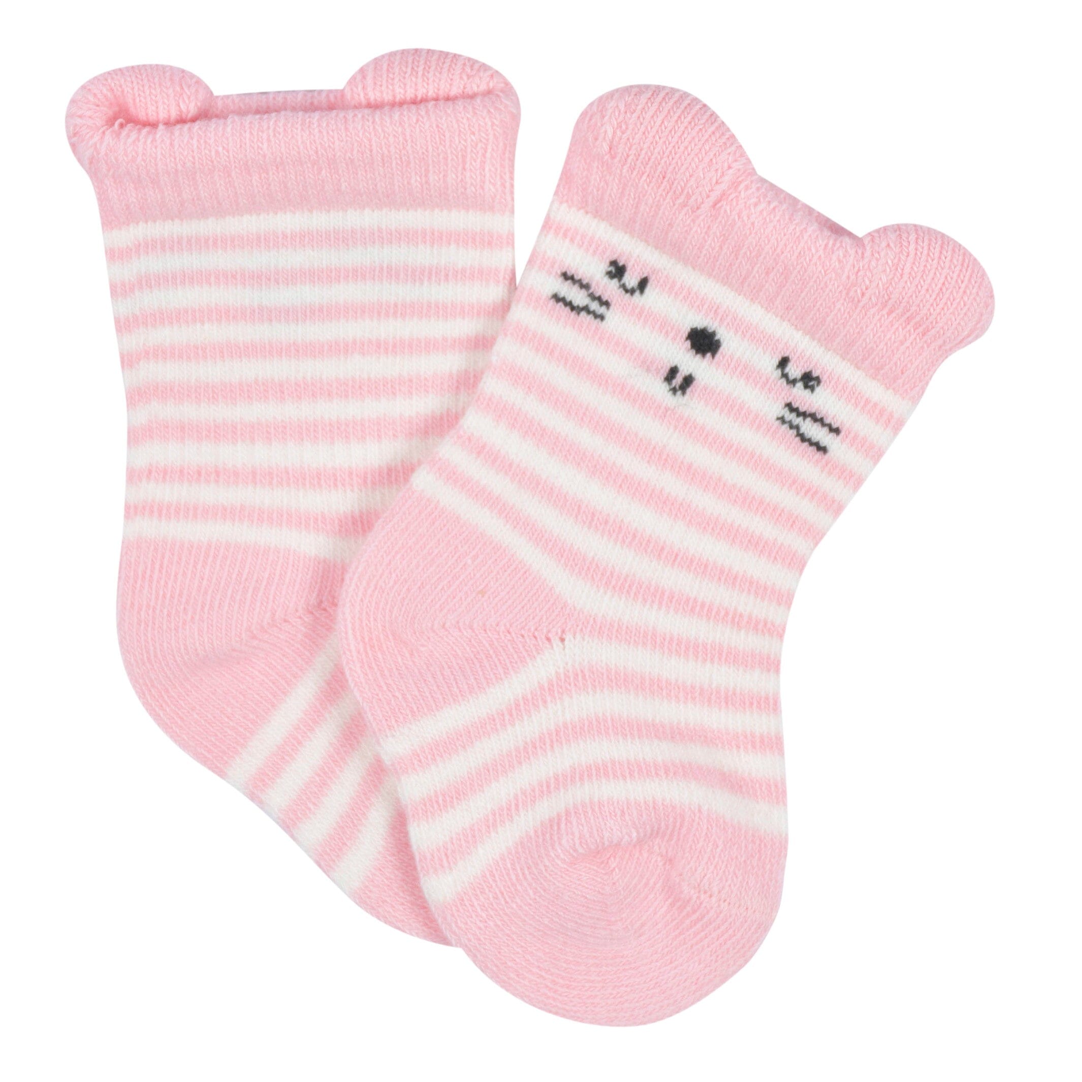6-Pack Baby Girls Ballerina Wiggle Proof® Socks - Image 4