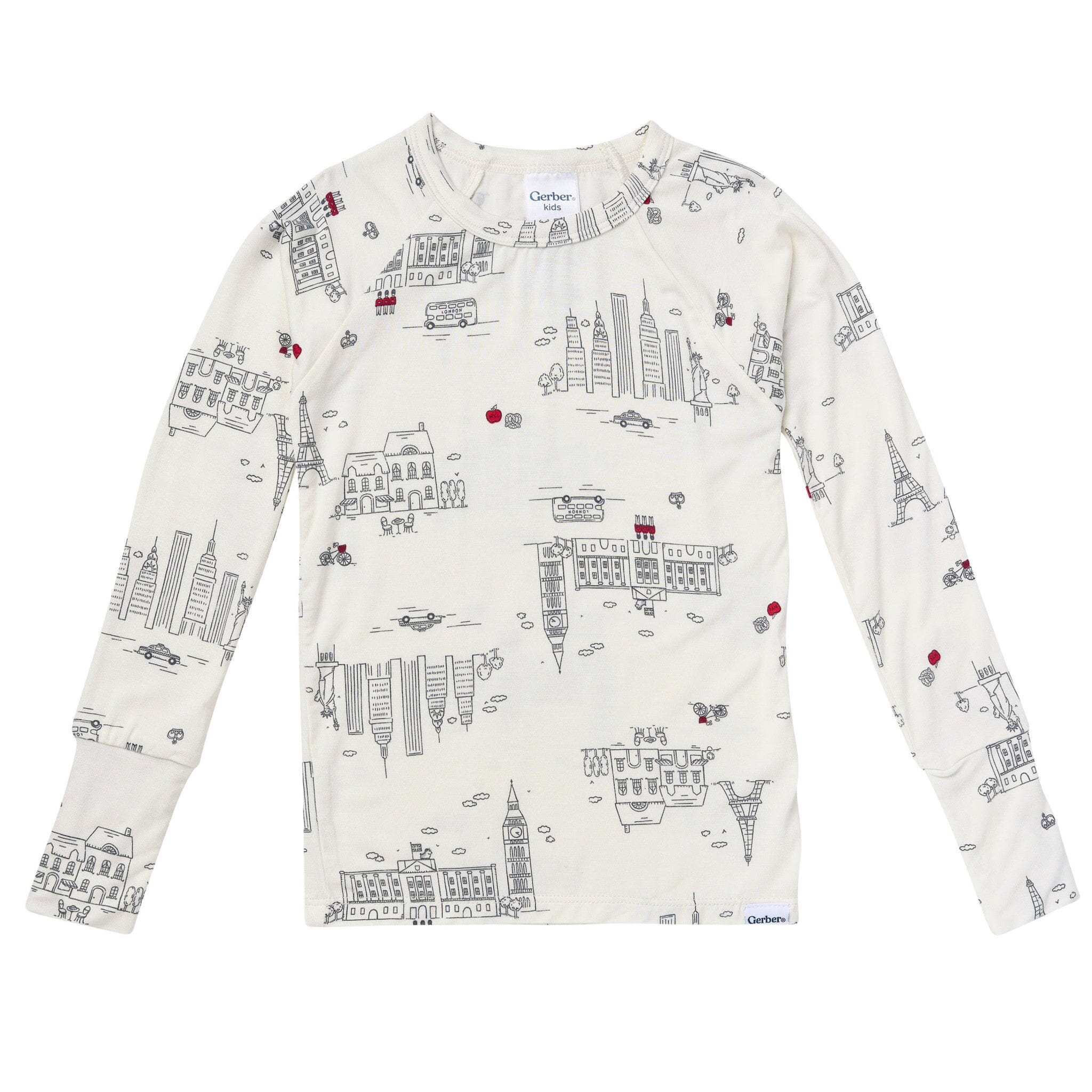 2-Piece Infant & Toddler Neutral Ivory City Snug Fit Pajamas - Image 4