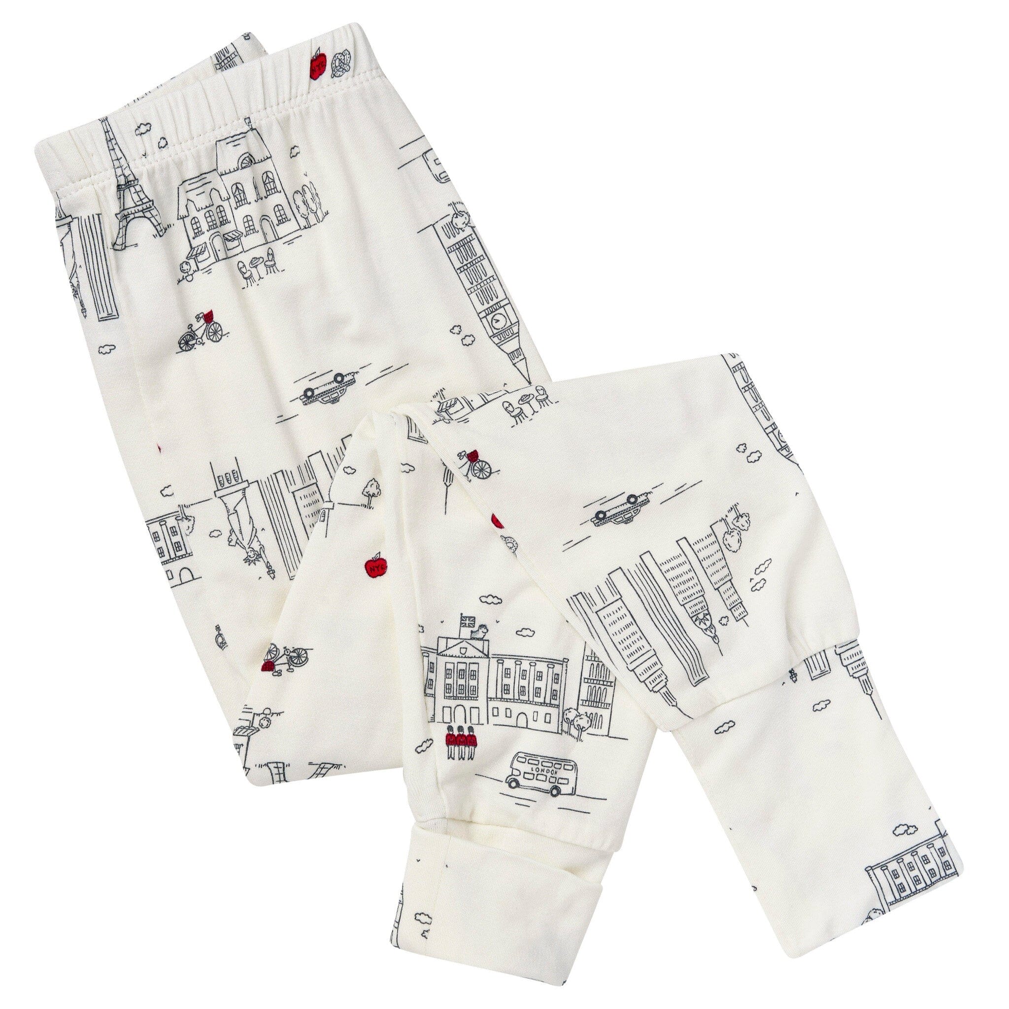 2-Piece Infant & Toddler Neutral Ivory City Snug Fit Pajamas - Image 6