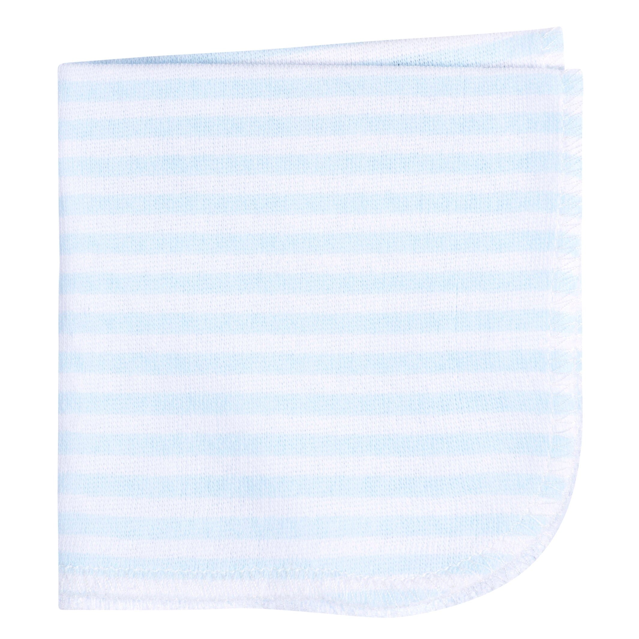 Embroidered 4-Piece Baby Boys Blue Shark Towel & Washcloths Set - Image 6