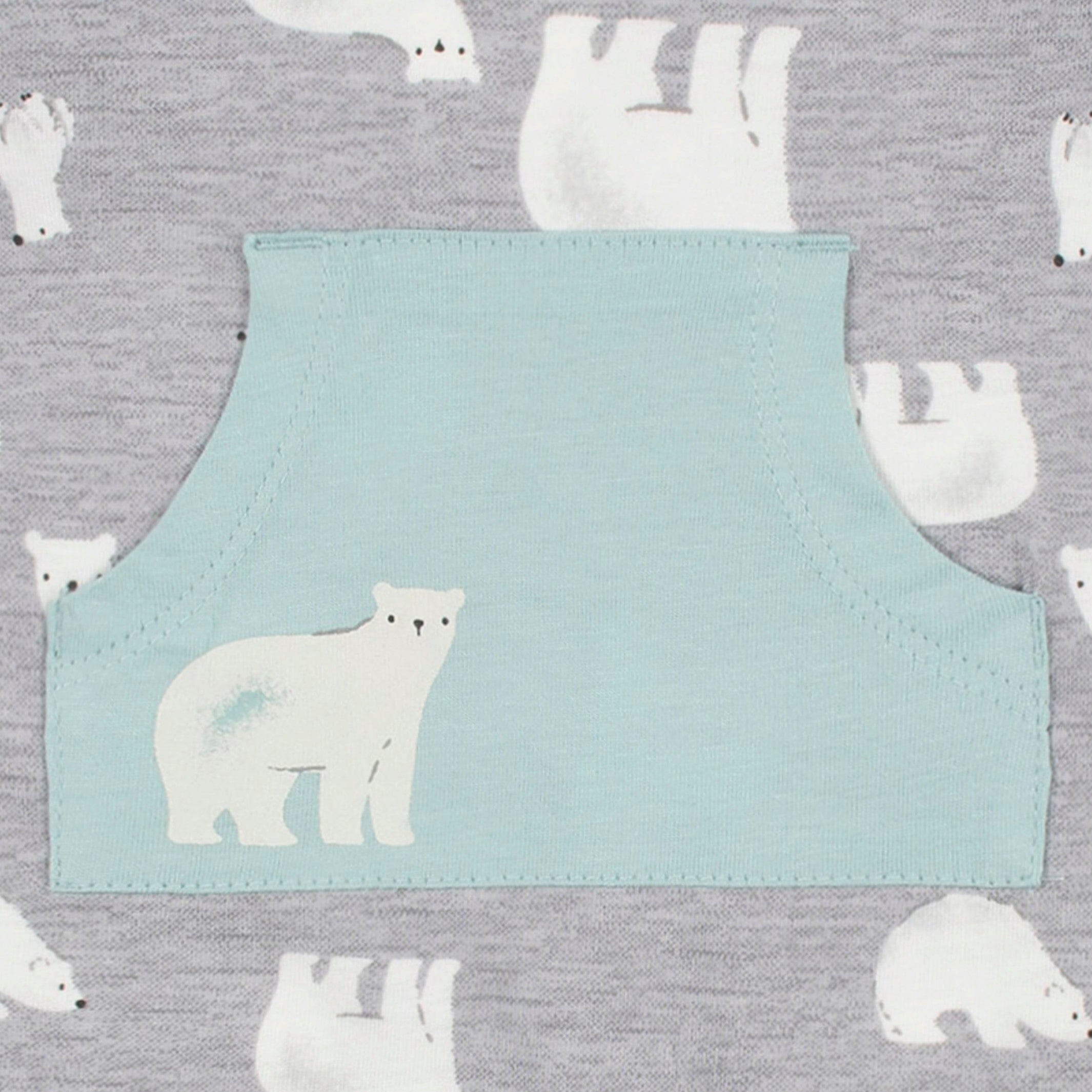 2-Pack Baby Boys Polar Bear Rompers - Image 5
