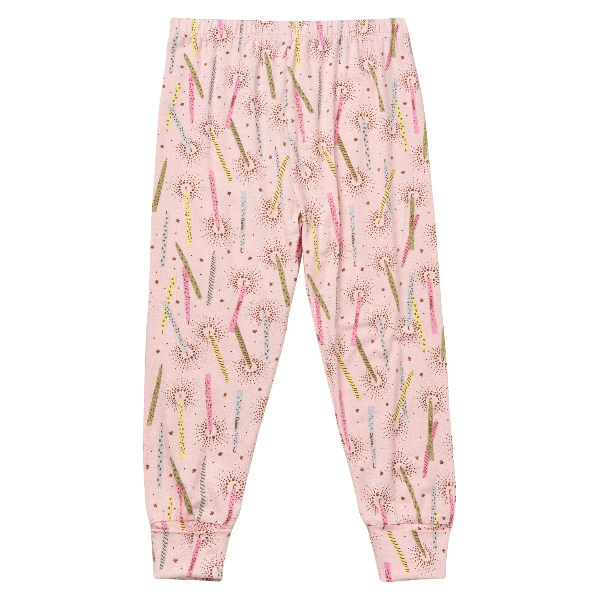2-Piece Infant & Toddler Girls Pink Candle Snug Fit Pajamas - Image 5