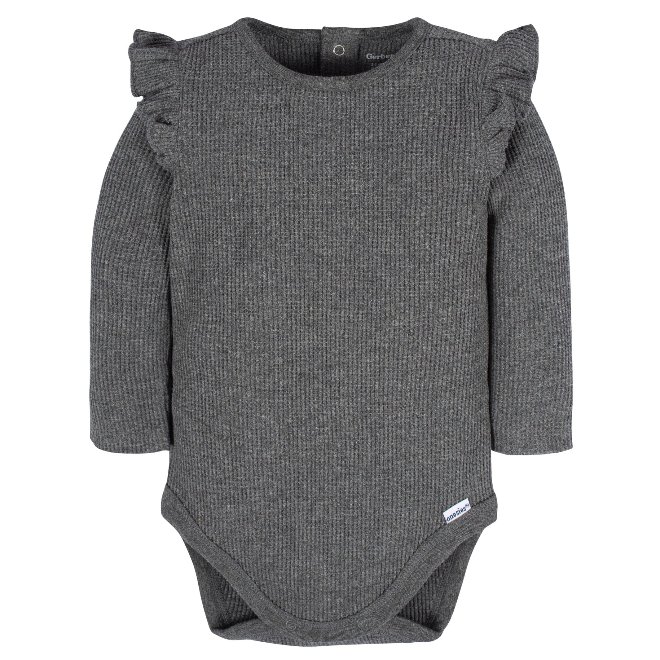 2-Pack Baby Girls Pink & Gray Long Sleeve Onesies® Bodysuits - Image 5
