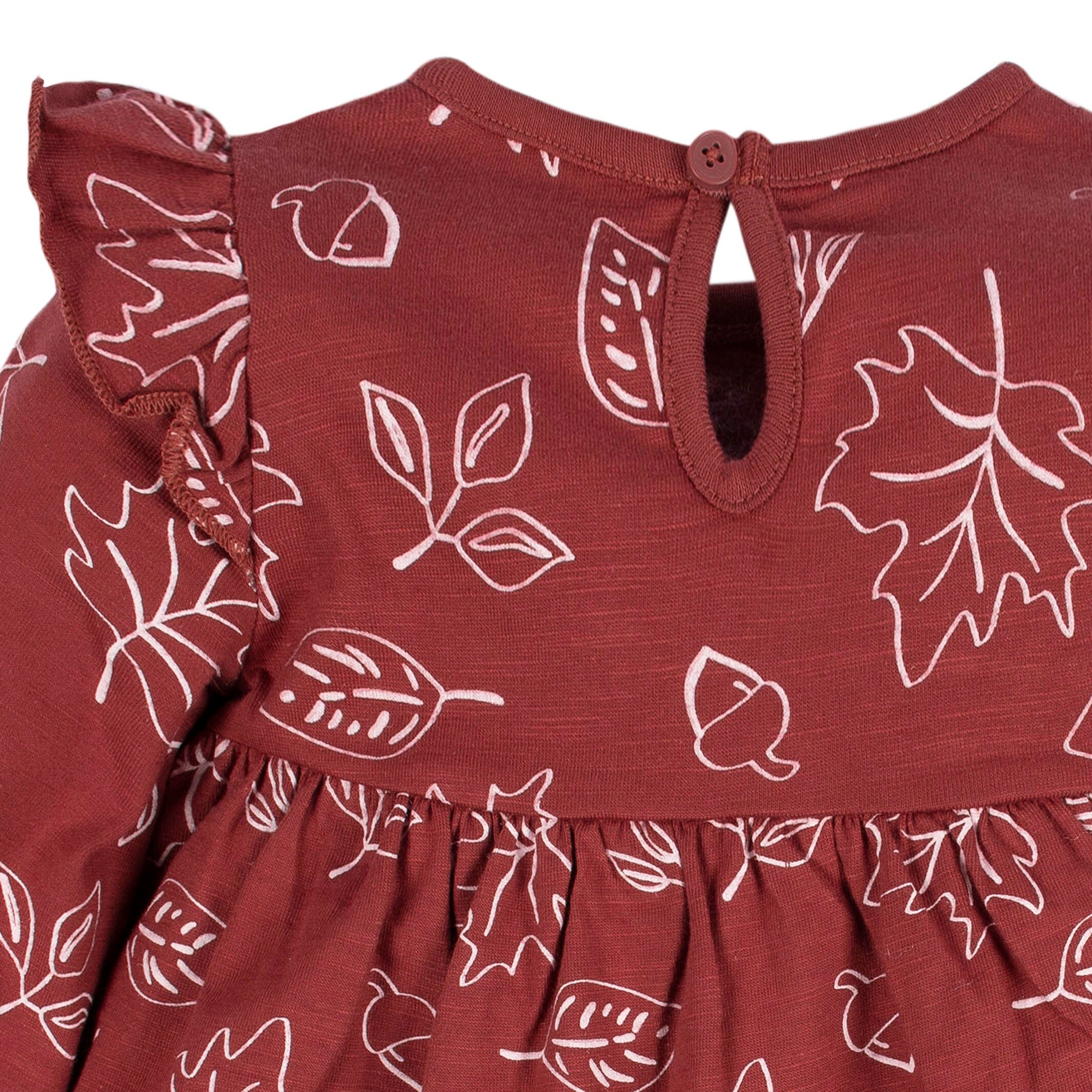 2-Pack Baby & Toddler Girls Leaves Babydoll Dresses - Image 3