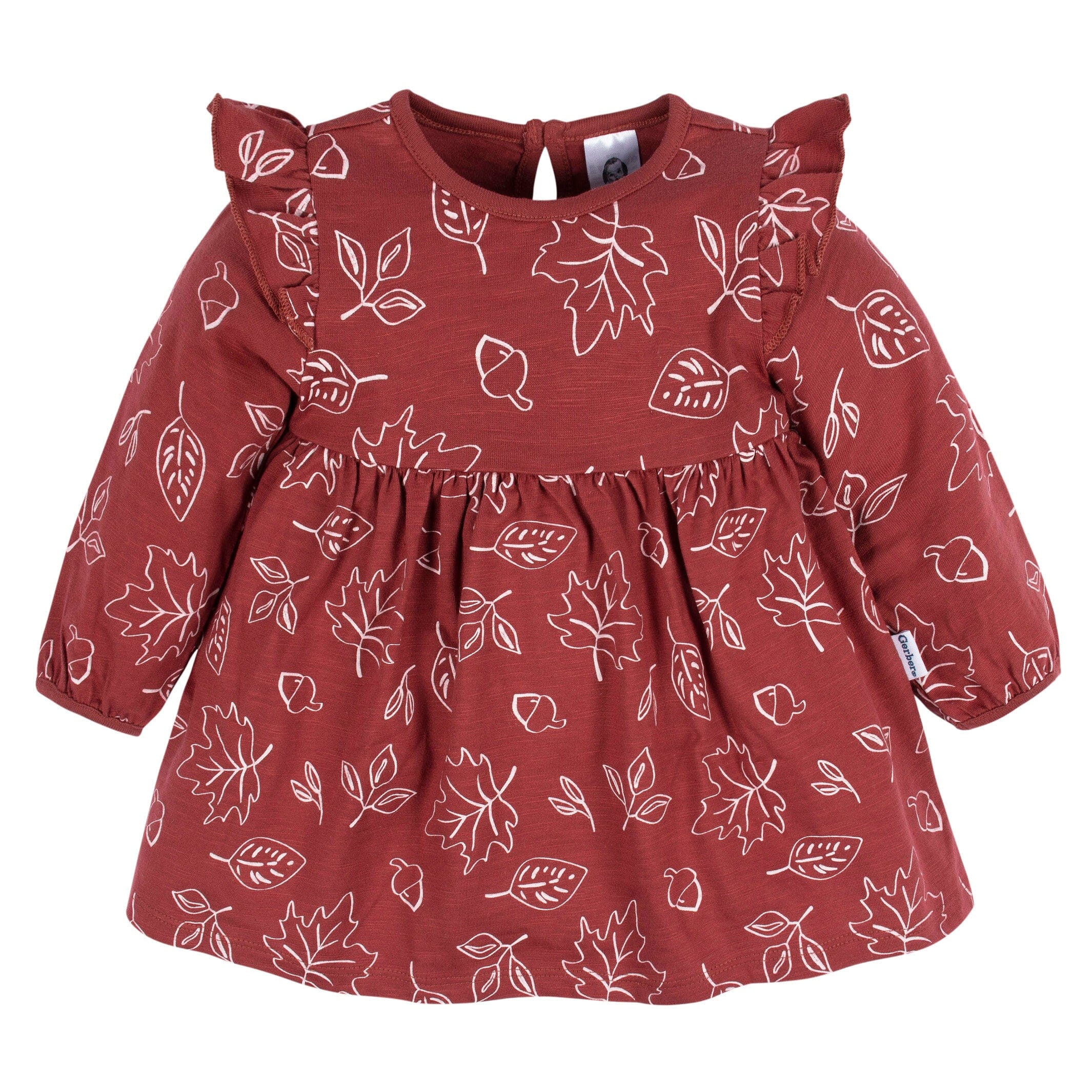 2-Pack Baby & Toddler Girls Leaves Babydoll Dresses - Image 4