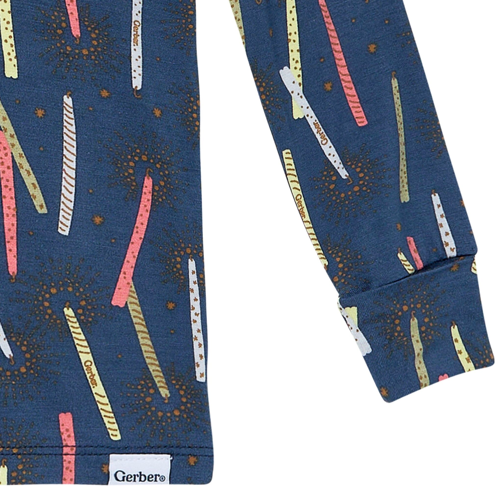 2-Piece Infant & Toddler Boys Navy Candle Snug Fit Pajamas - Image 3