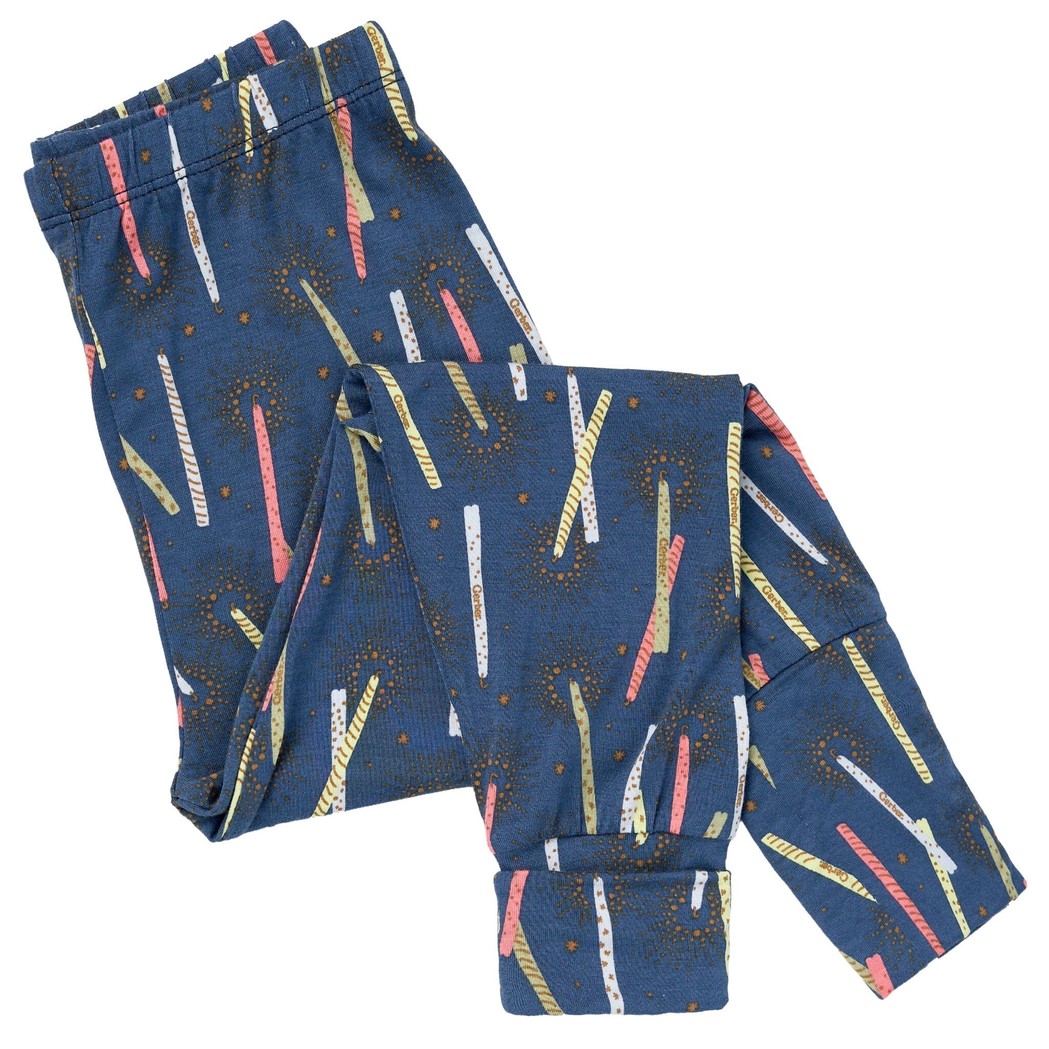 2-Piece Infant & Toddler Boys Navy Candle Snug Fit Pajamas - Image 4