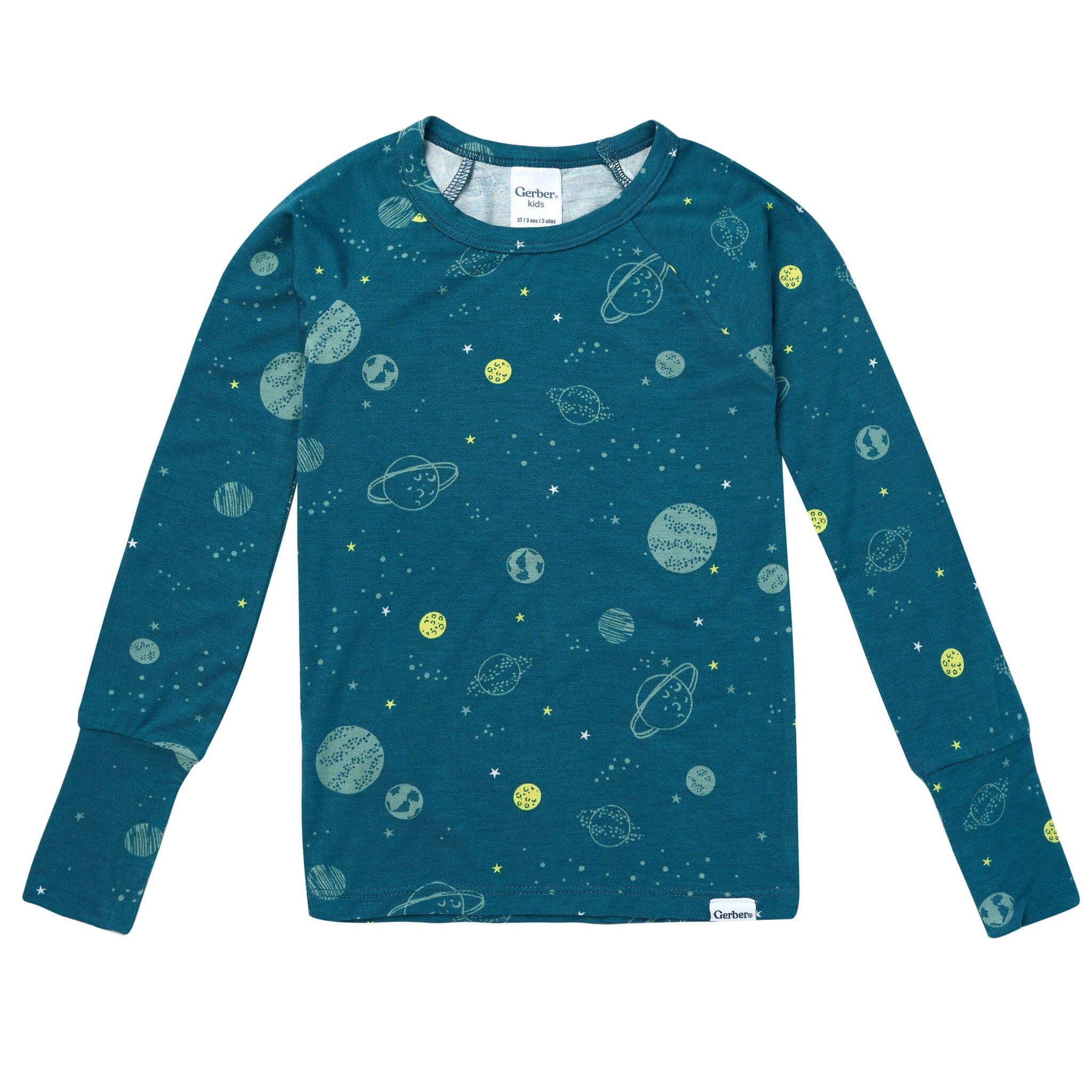 2-Piece Infant & Toddler Boys Blue Space Snug Fit Pajamas - Image 5