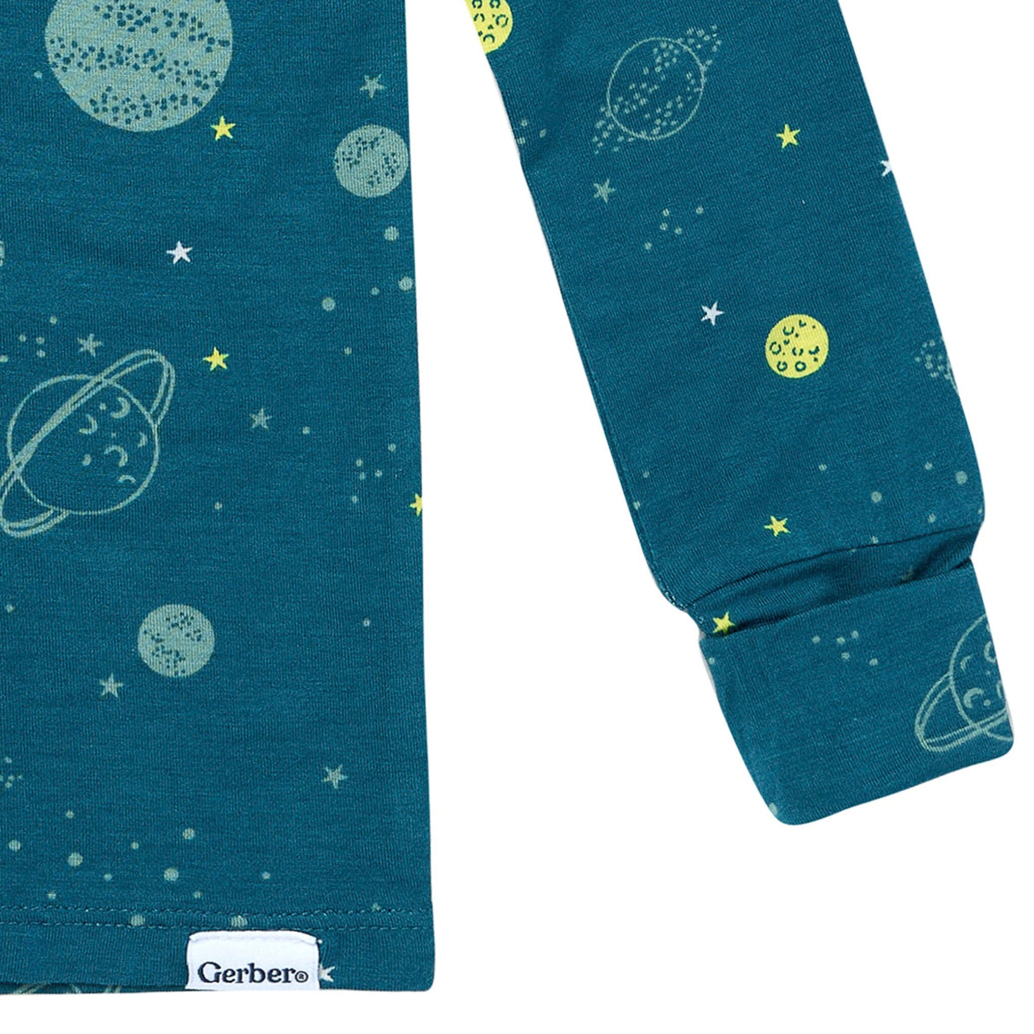 2-Piece Infant & Toddler Boys Blue Space Snug Fit Pajamas - Image 6