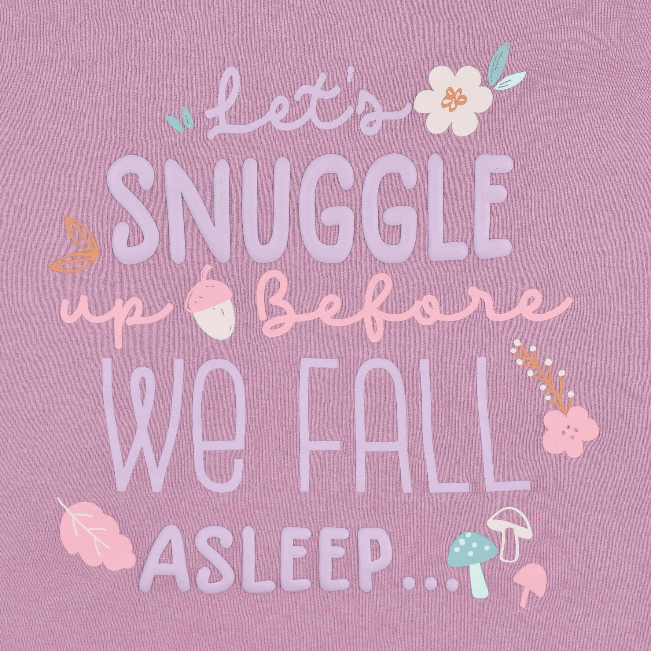 4-Piece Infant & Toddler Girls Purple Woodland Snug Fit Cotton Pajamas - Image 5
