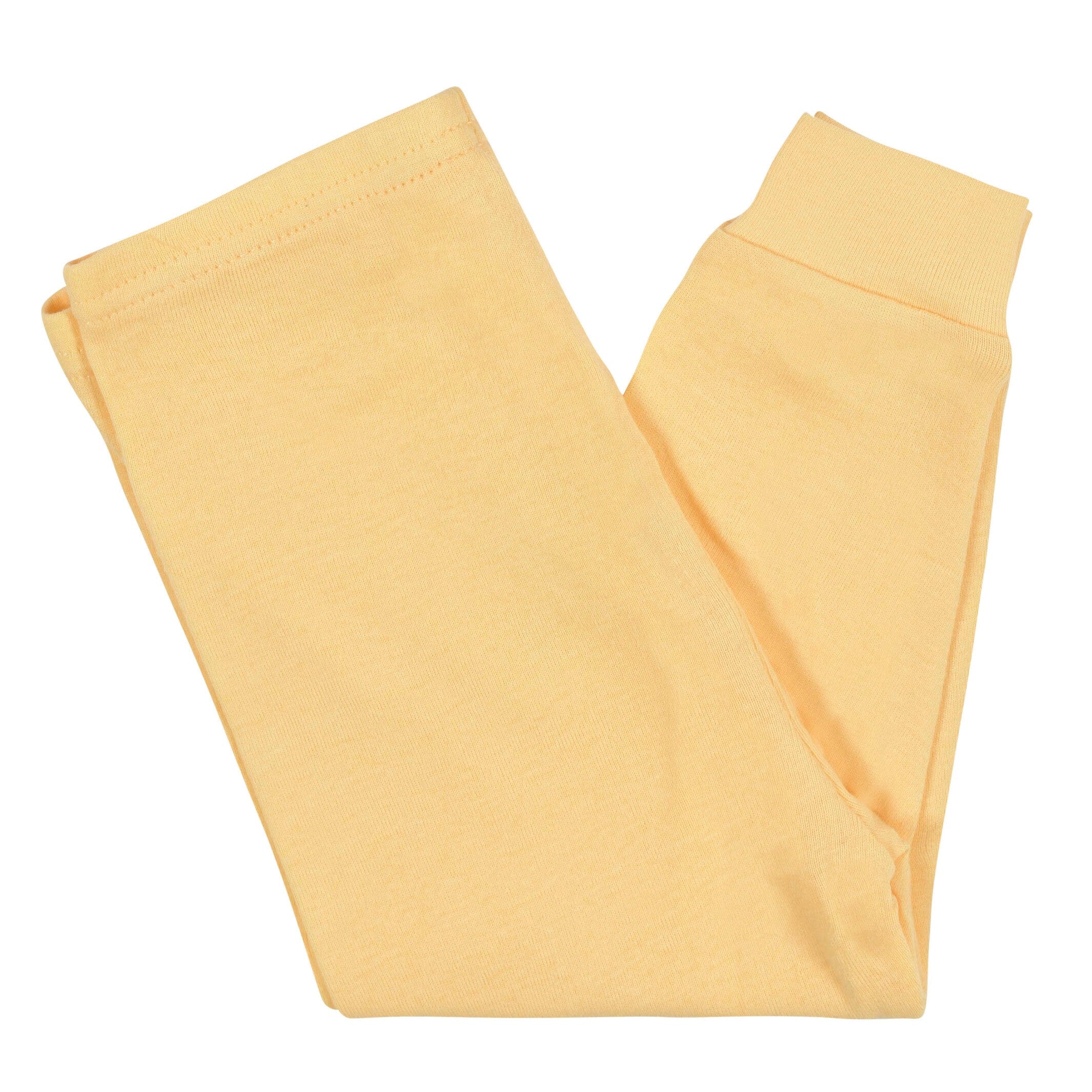 4-Piece Infant & Toddler Girls Golden Flowers Snug Fit Cotton Pajamas - Image 6