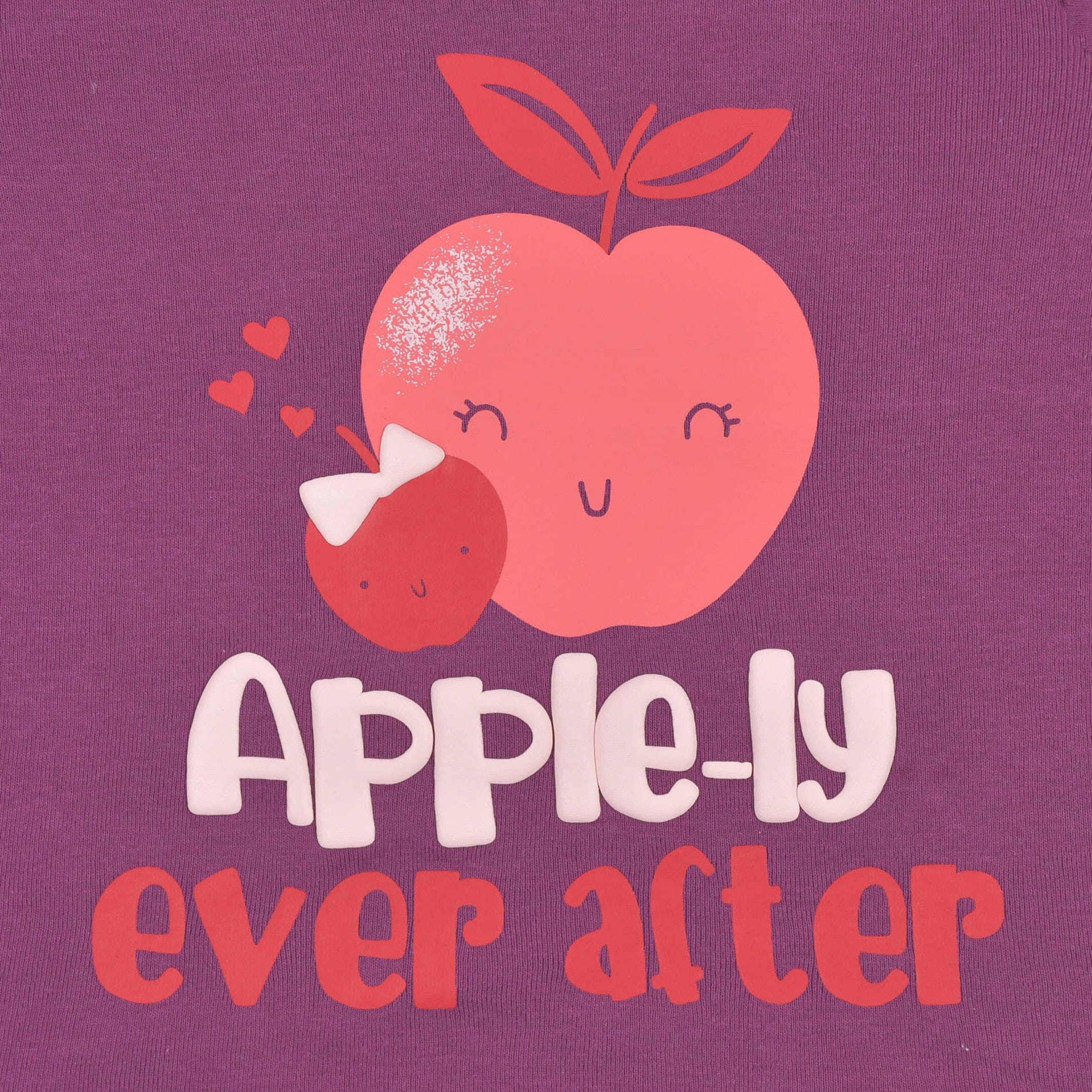 4-Piece Infant & Toddler Girls Apple Bouquets Snug Fit Cotton Pajamas - Image 6