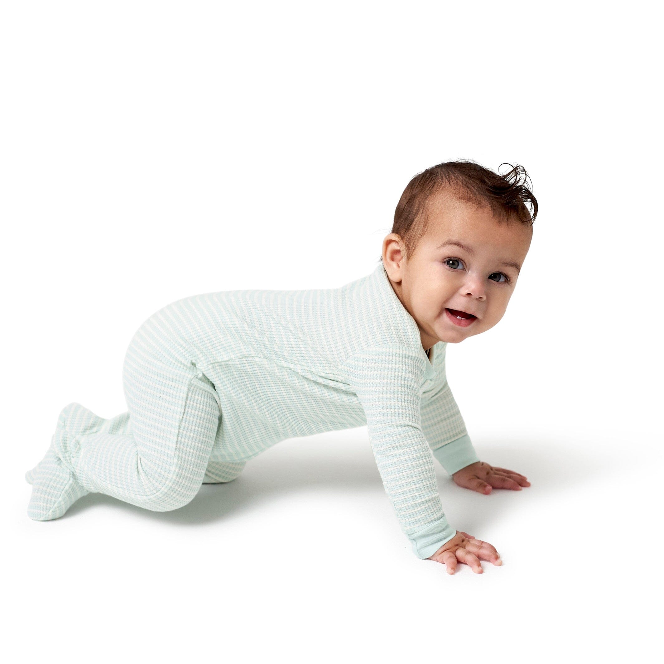 Baby Boys Stripe Snug Fit Footed Pajamas - Image 3