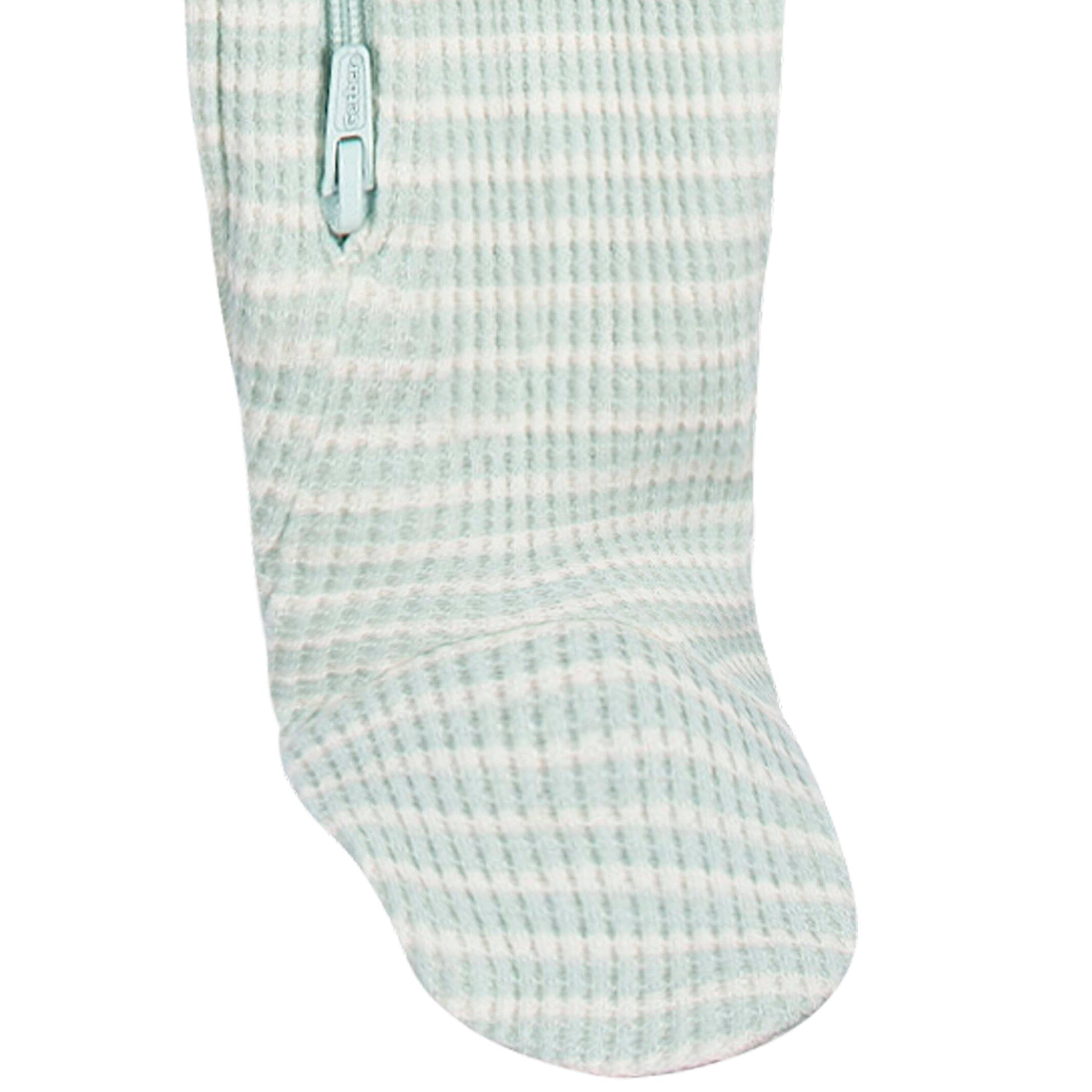 Baby Boys Stripe Snug Fit Footed Pajamas - Image 6