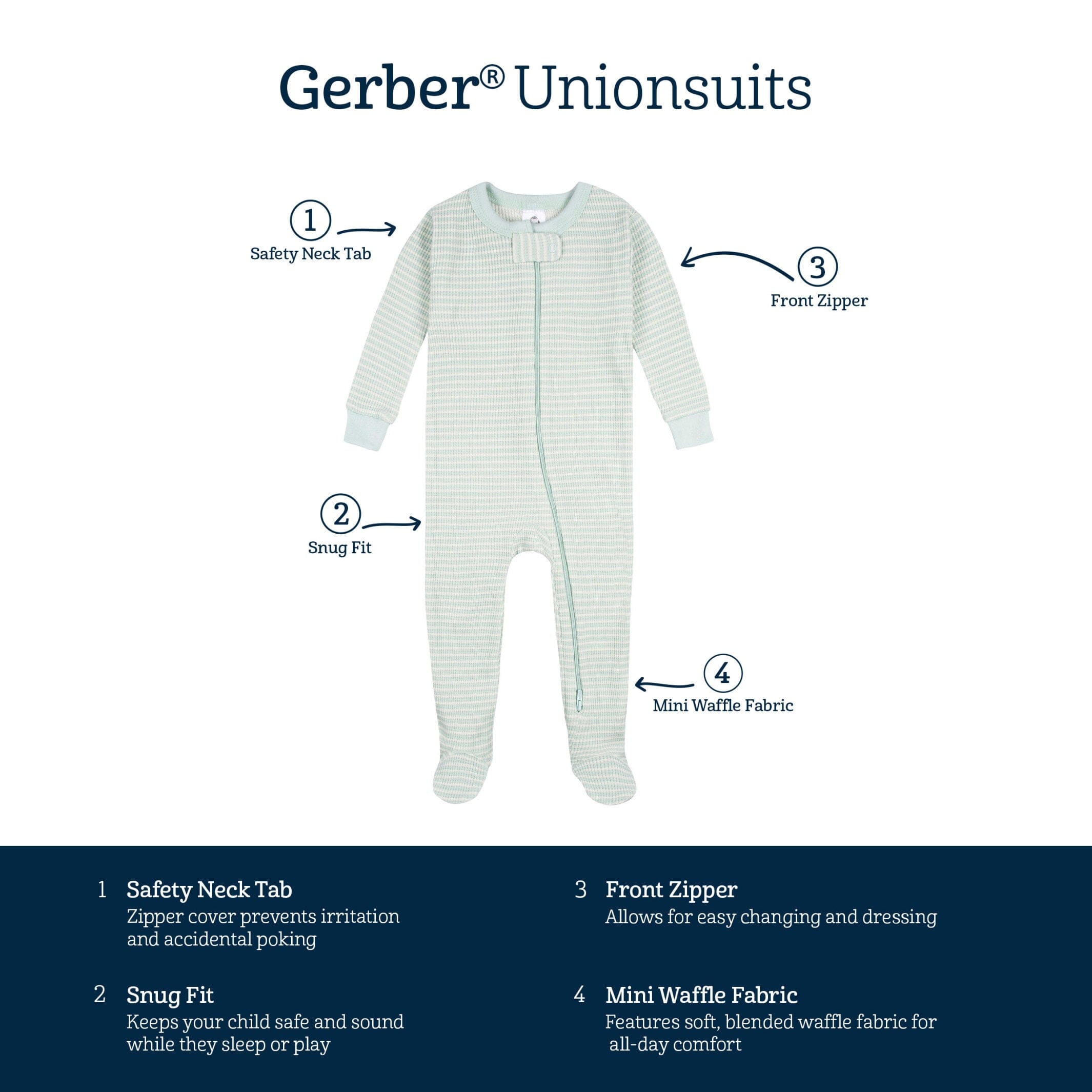 Baby Boys Stripe Snug Fit Footed Pajamas - Image 7