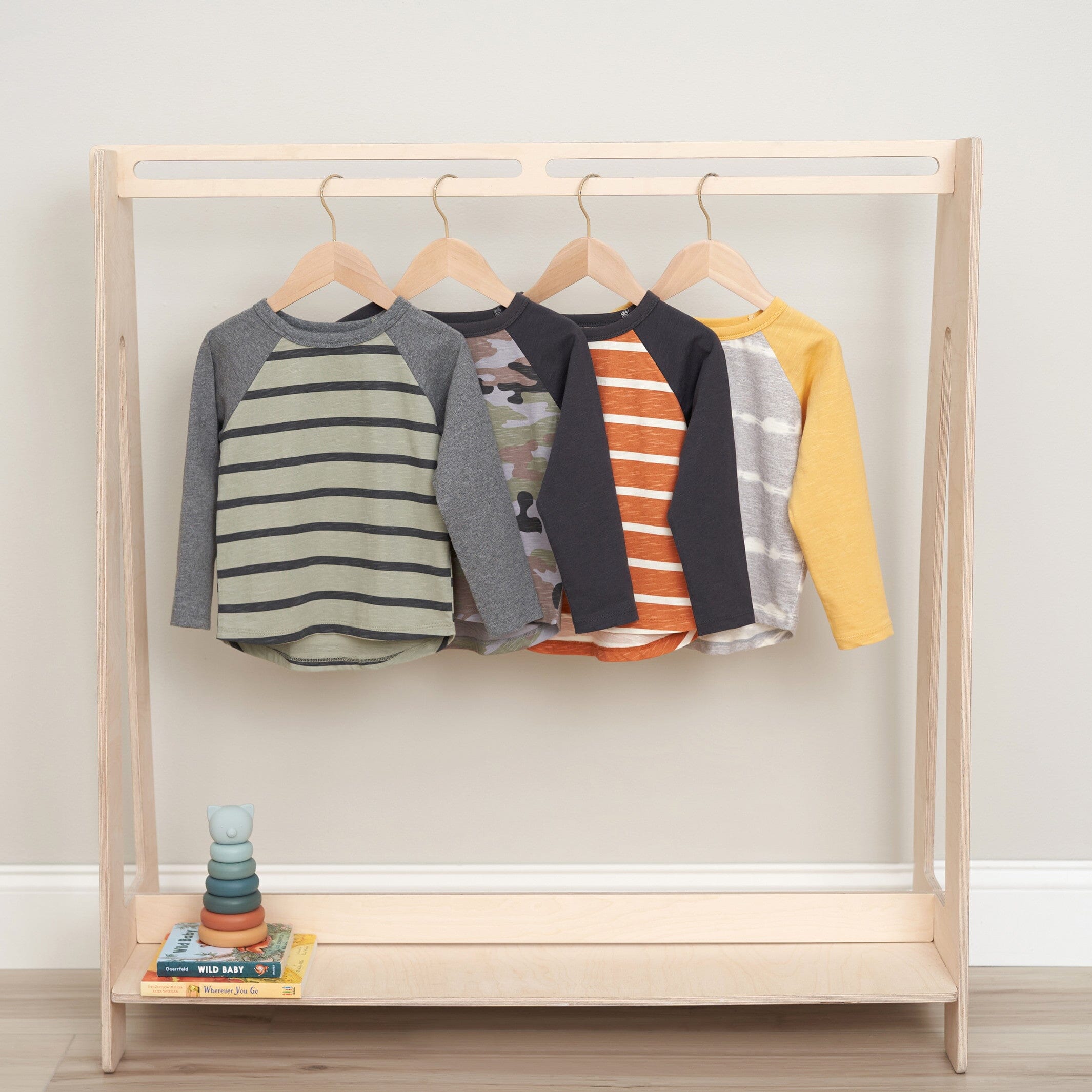 2-Pack Infant & Toddler Boys Rust & Gray Tie Dye Raglan Tees - Image 8
