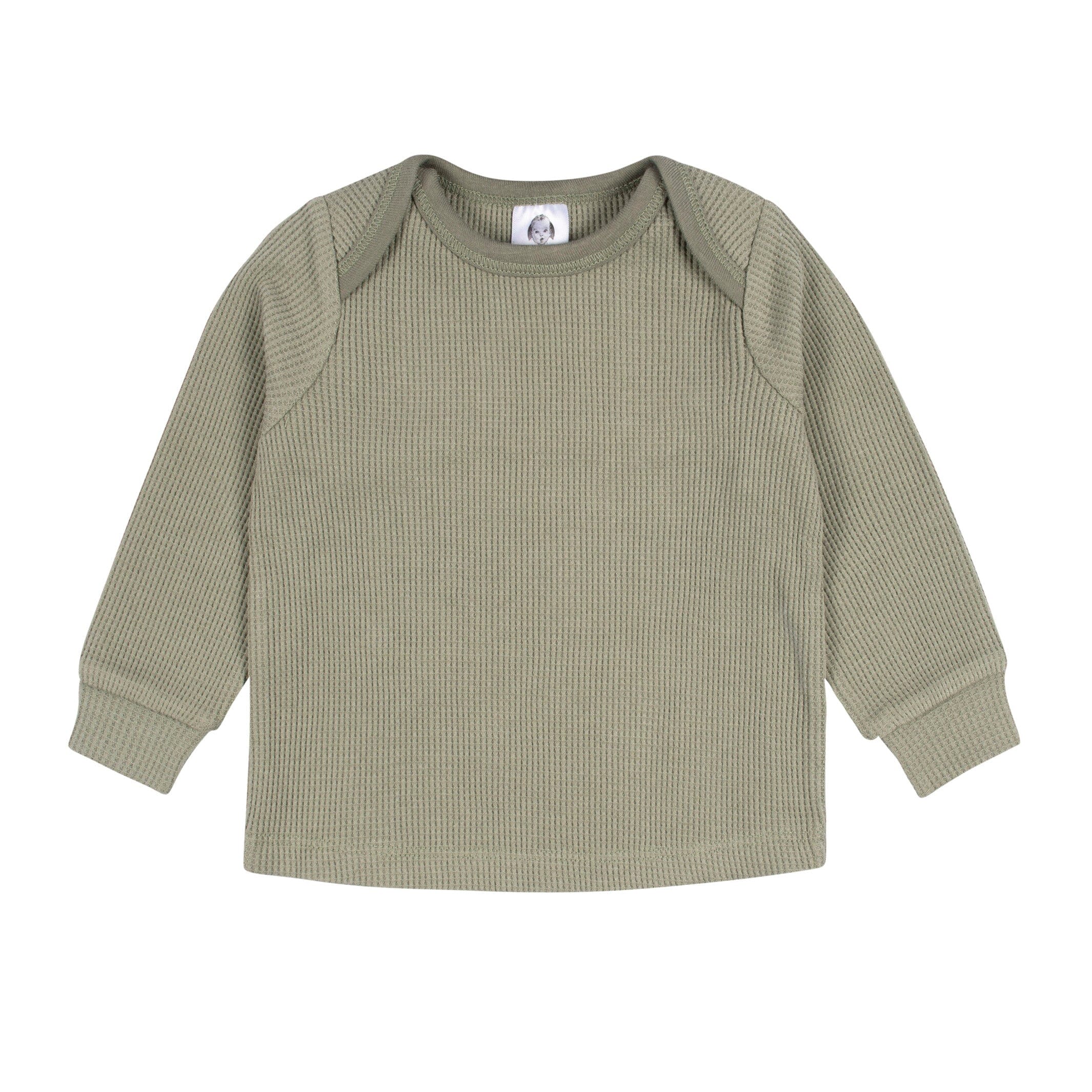 2-Piece Baby Boys Green Top & Jogger Set - Image 3