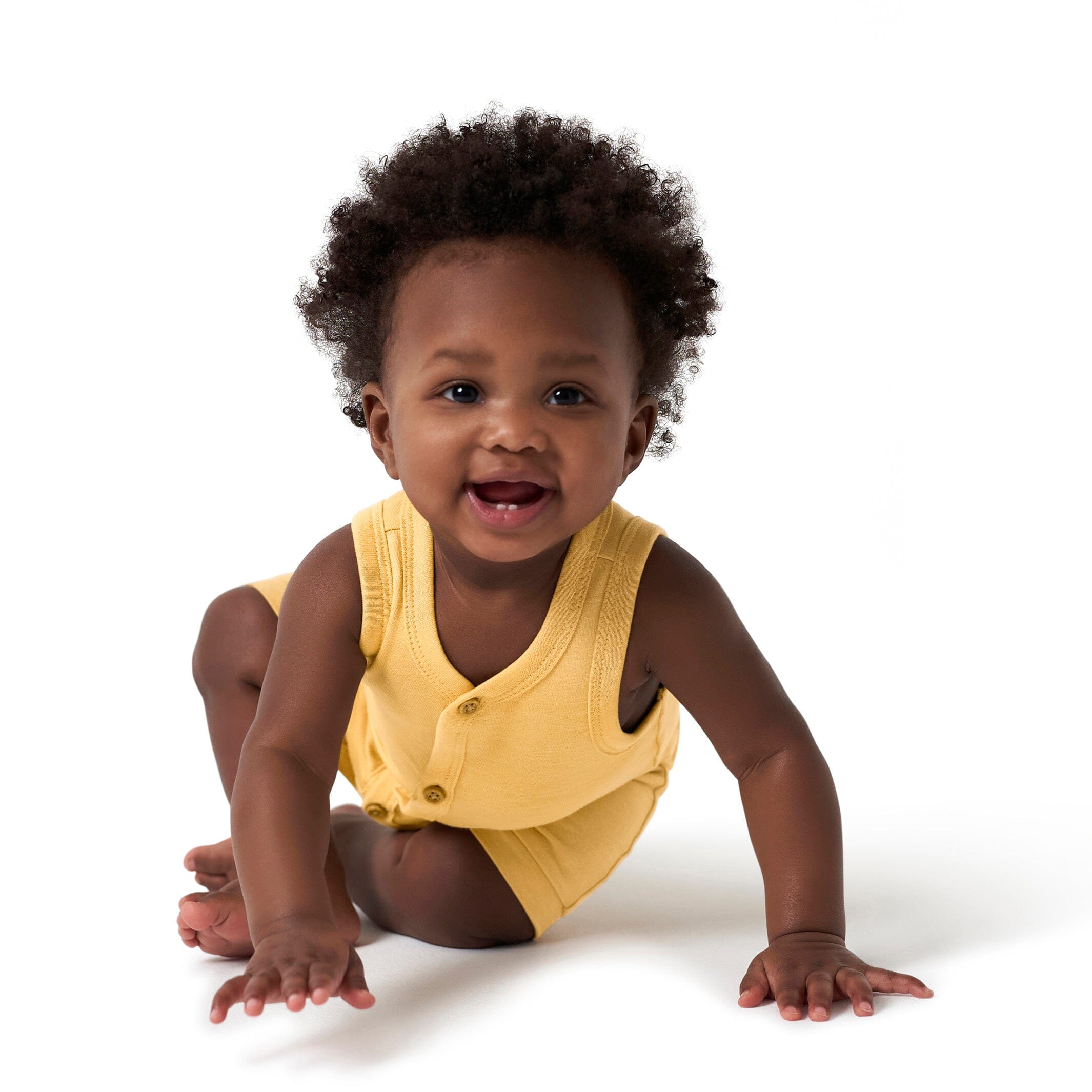 2-Pack Baby Boys Camo & Yellow Short Leg Sleeveless Romper, 0-3M - Image 2
