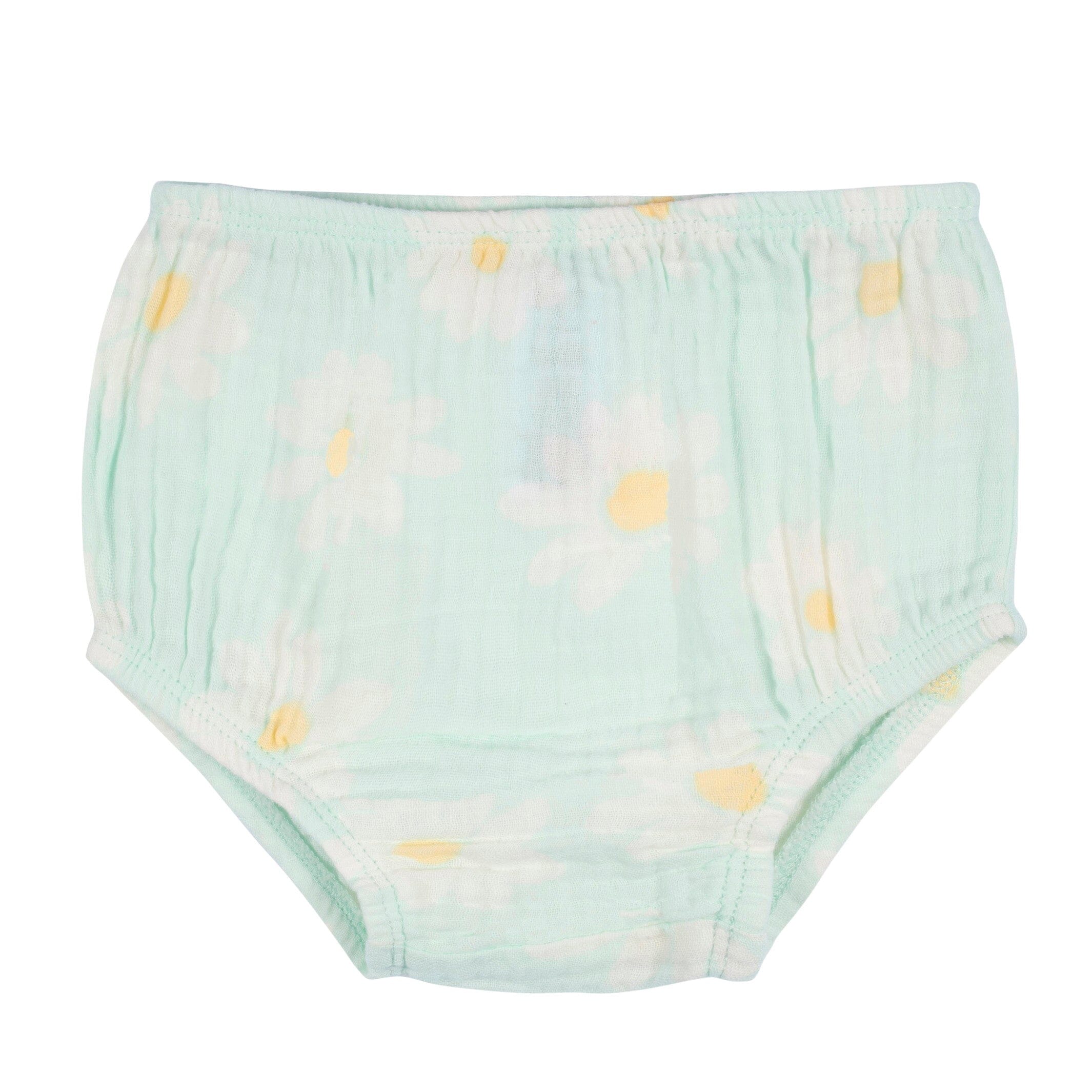 2-Piece Toddler Girls Daisies Gauze Dress & Diaper Cover Set, 5T - Image 6