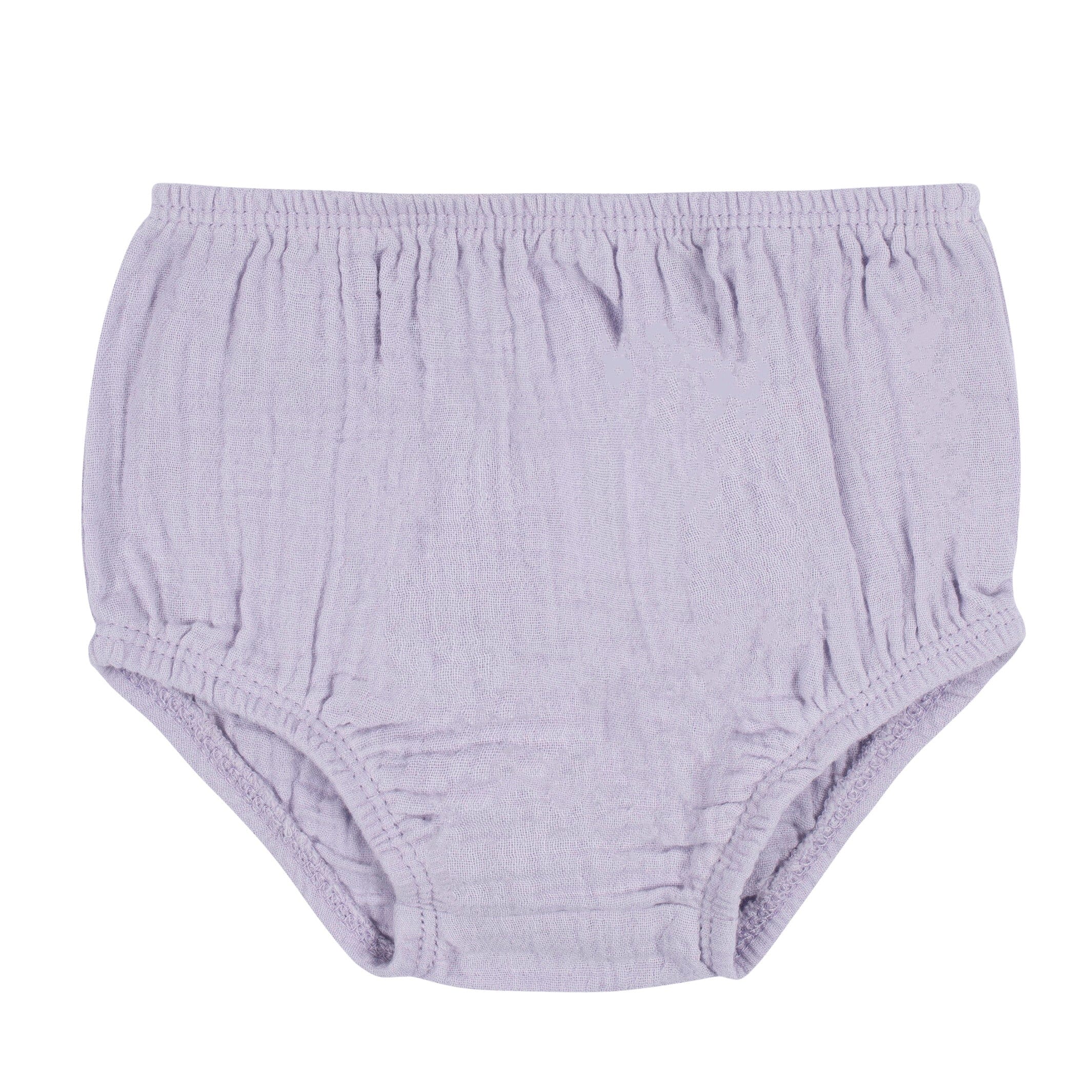 2-Piece Baby & Toddler Girls Purple Gauze Dress & Diaper Cover Set - Image 6