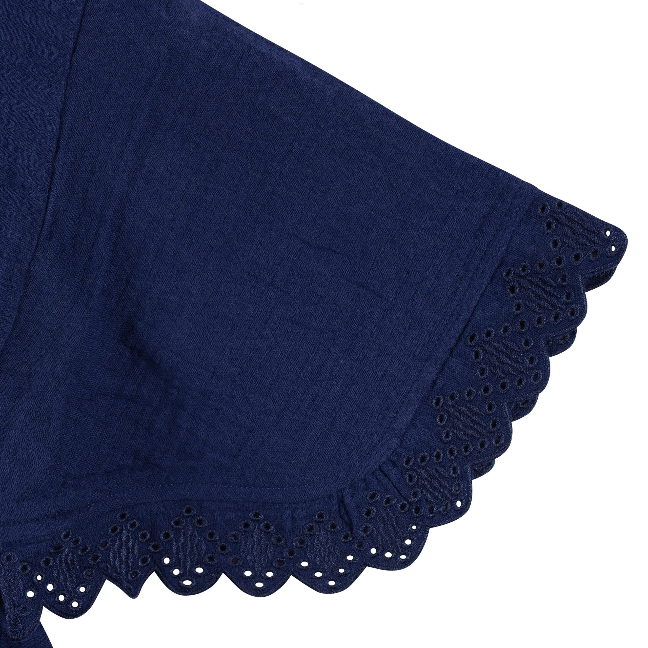 Baby & Toddler Girls Navy Gauze Kaftan Swim Coverup - Image 4