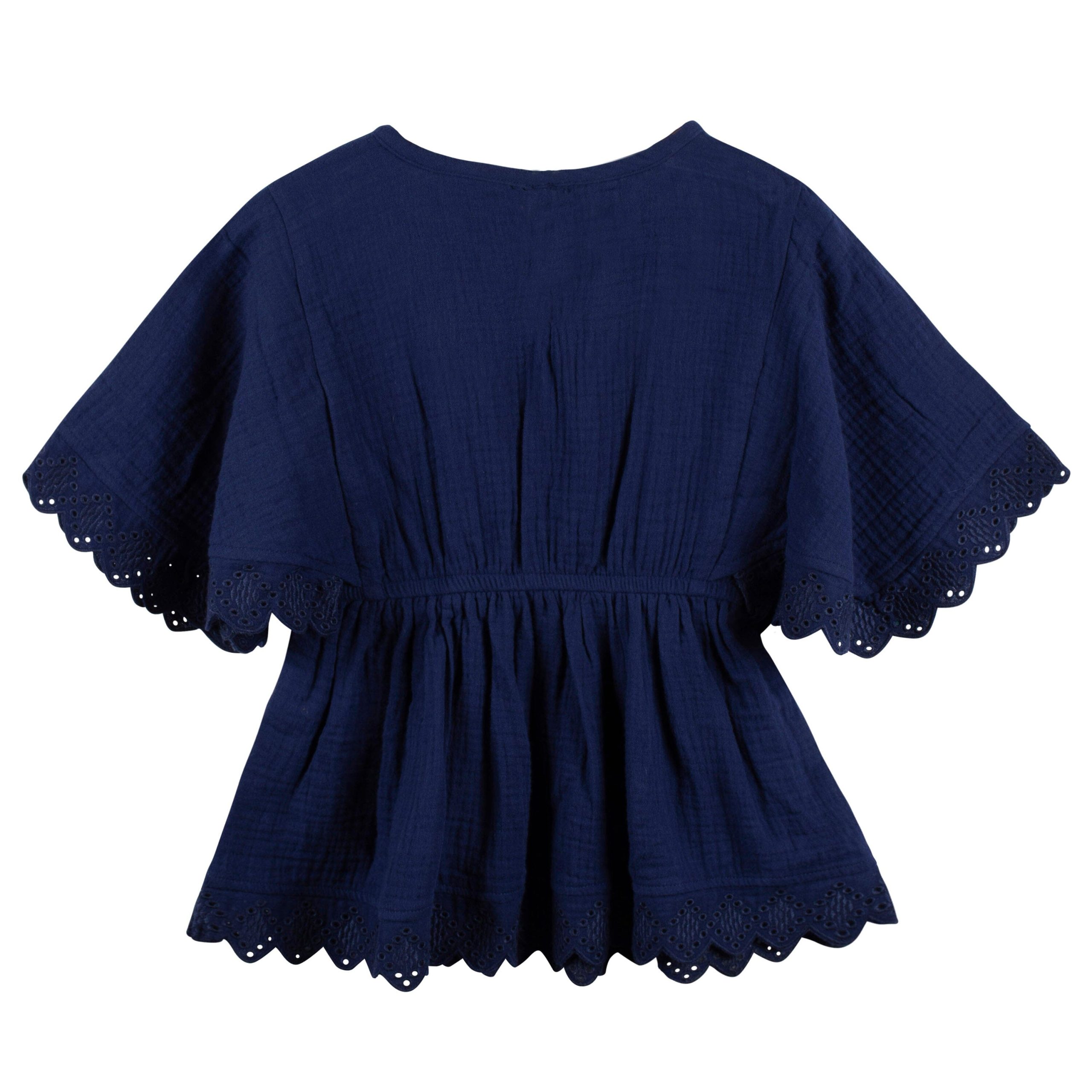 Baby & Toddler Girls Navy Gauze Kaftan Swim Coverup - Image 5