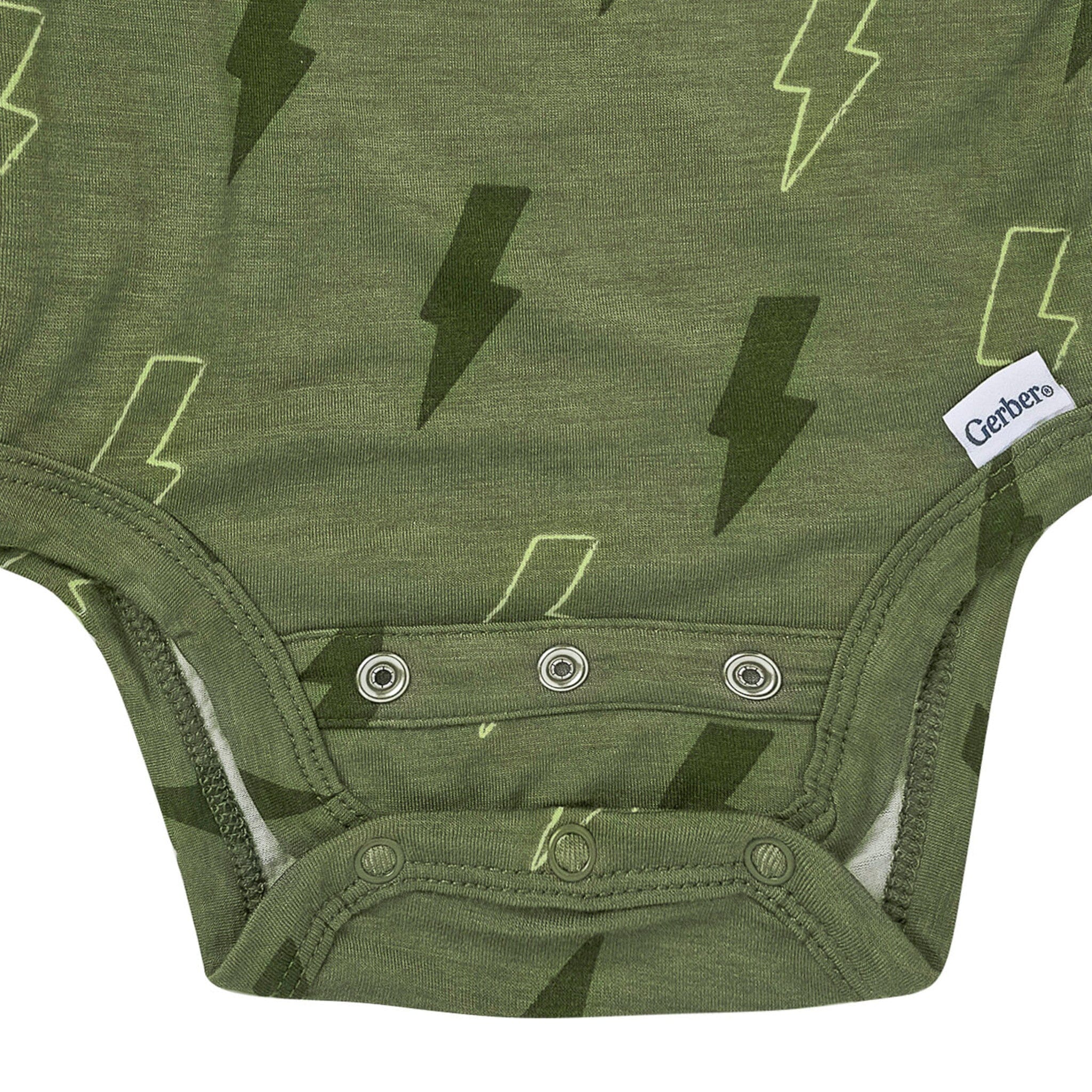 2-Piece Baby Boys Green Bolts Onesie® Pant Set - Image 7