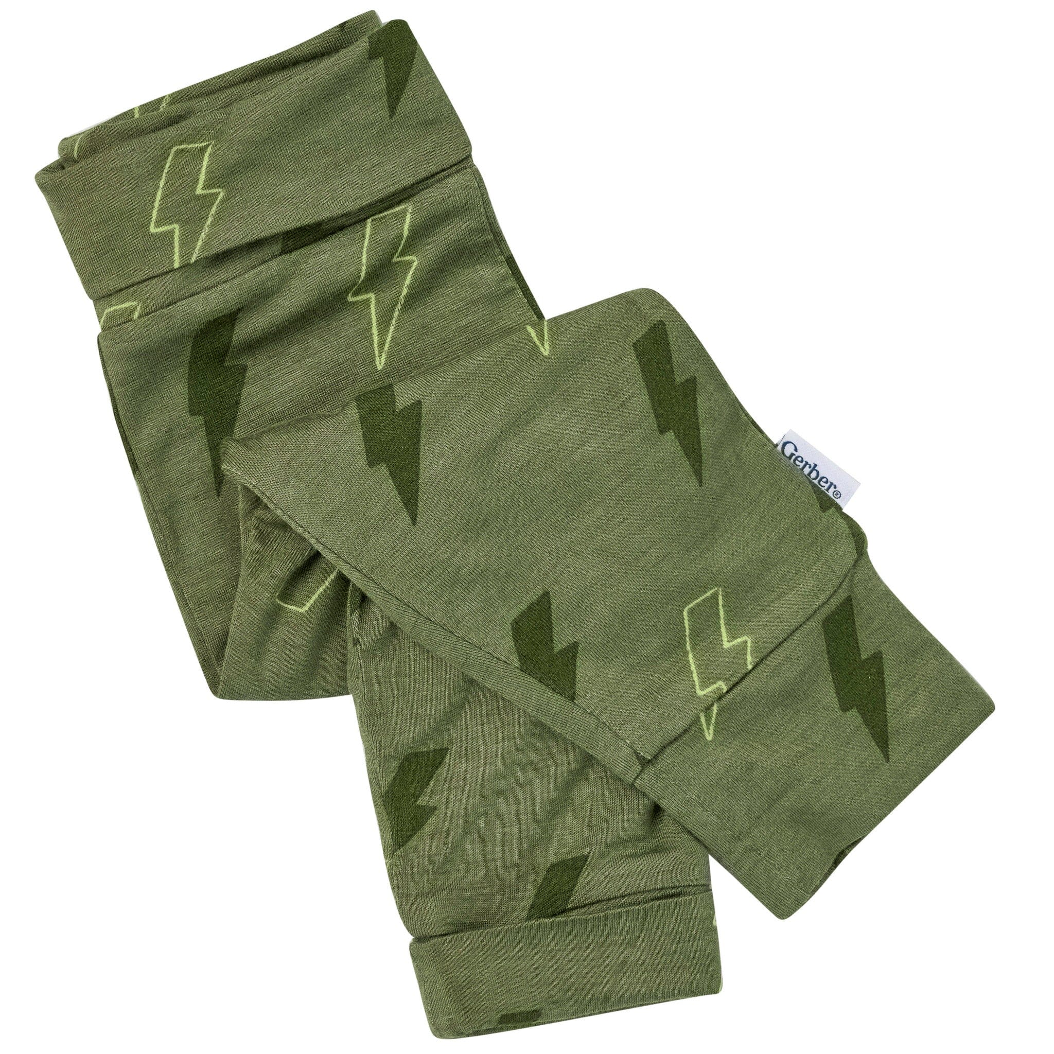 2-Piece Baby Boys Green Bolts Onesie® Pant Set - Image 9