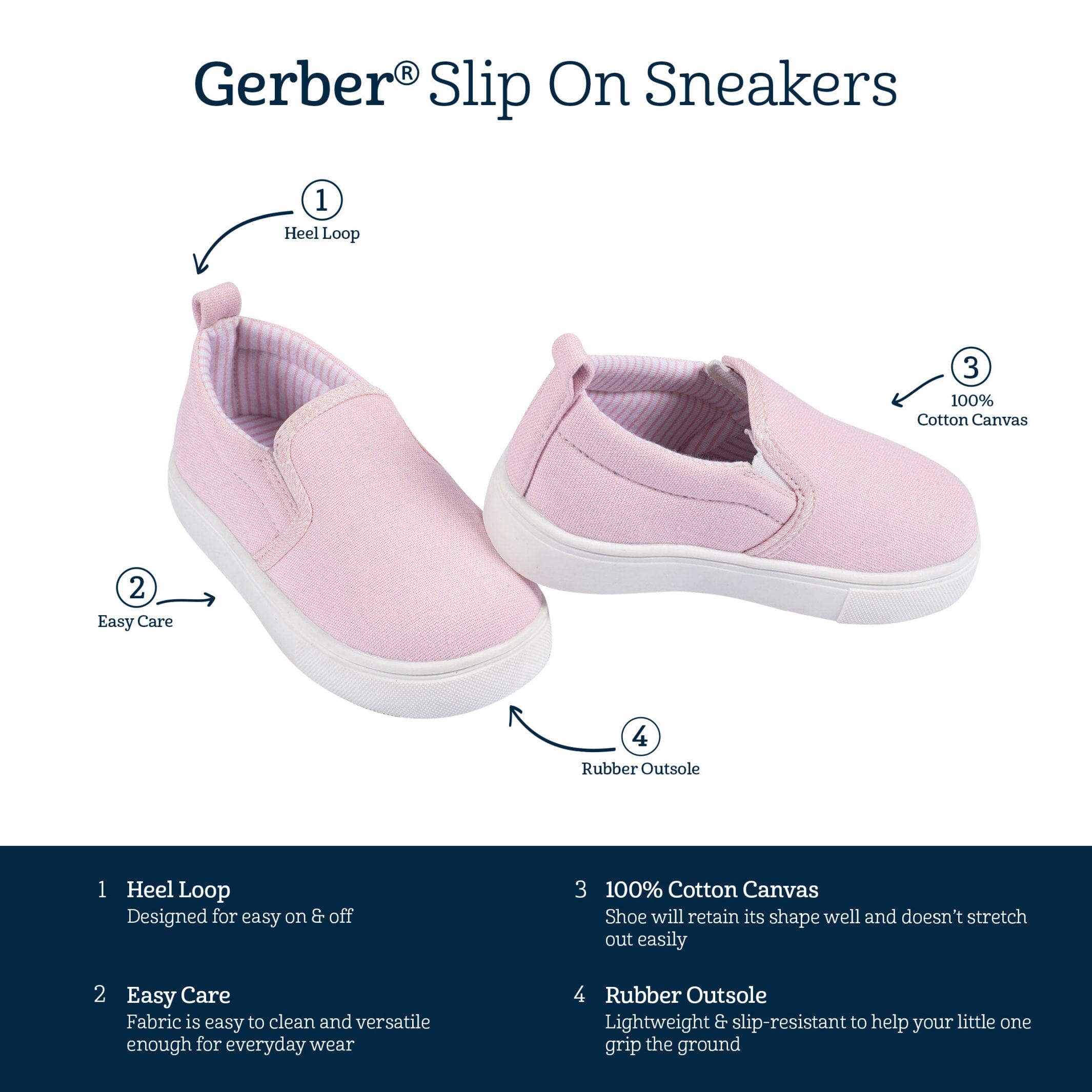 Infant & Toddler Girls Pink Slip-On Sneaker - Image 7