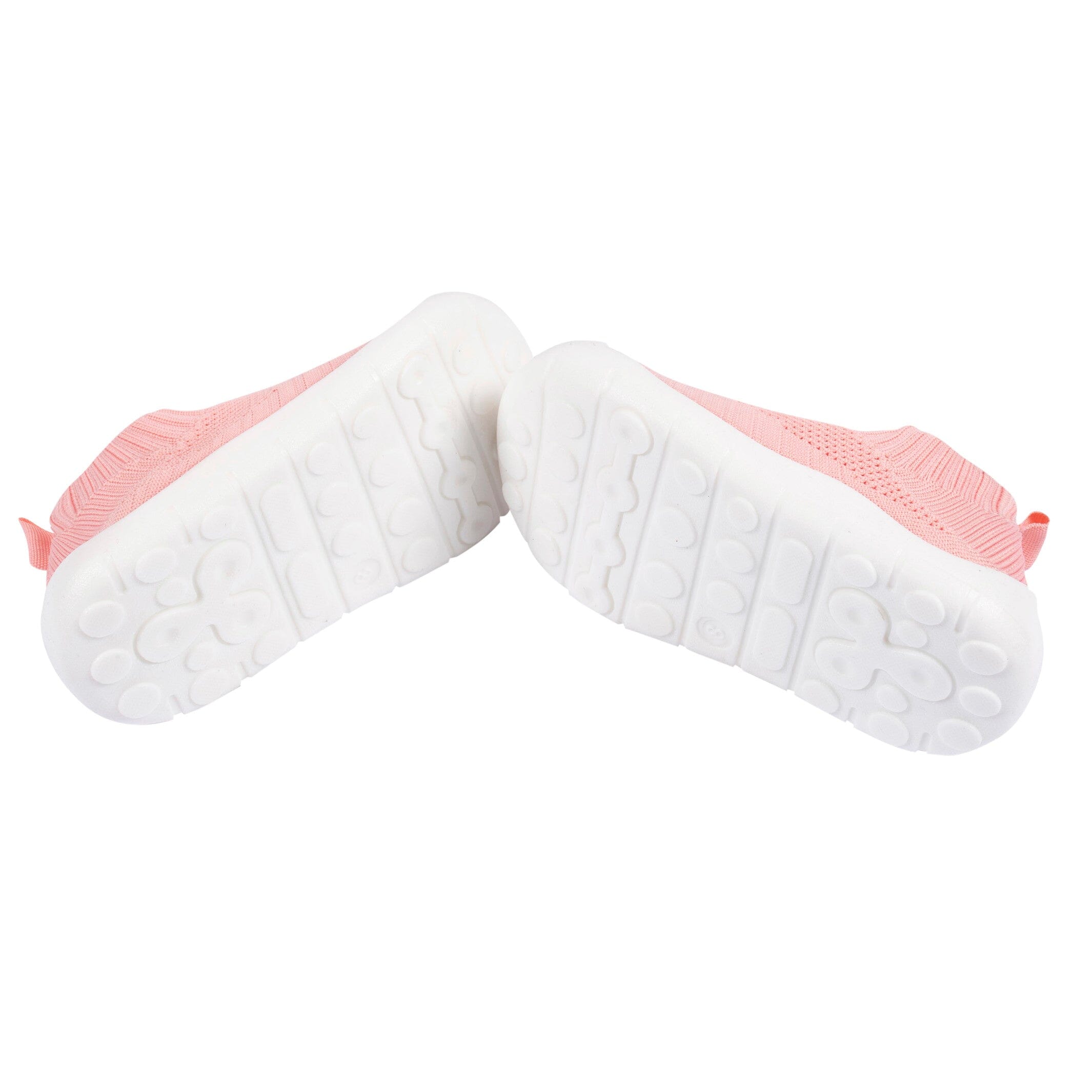 Toddler Girls Pink Stretchy Knit Slip-On Sneaker - Image 4